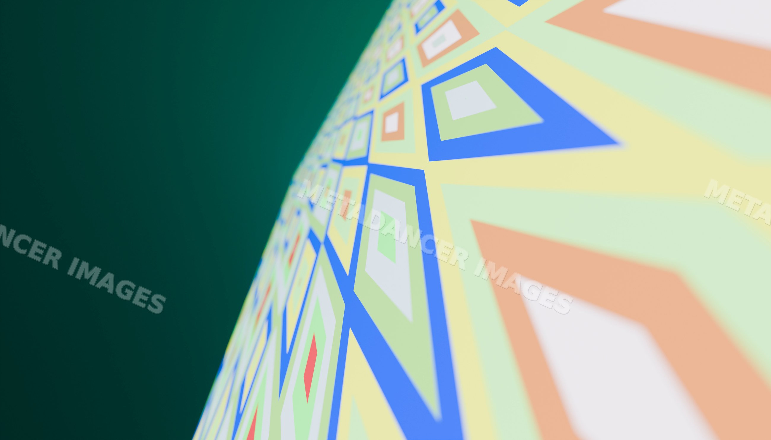 Geometric abstract pattern with colorful diamond shapes