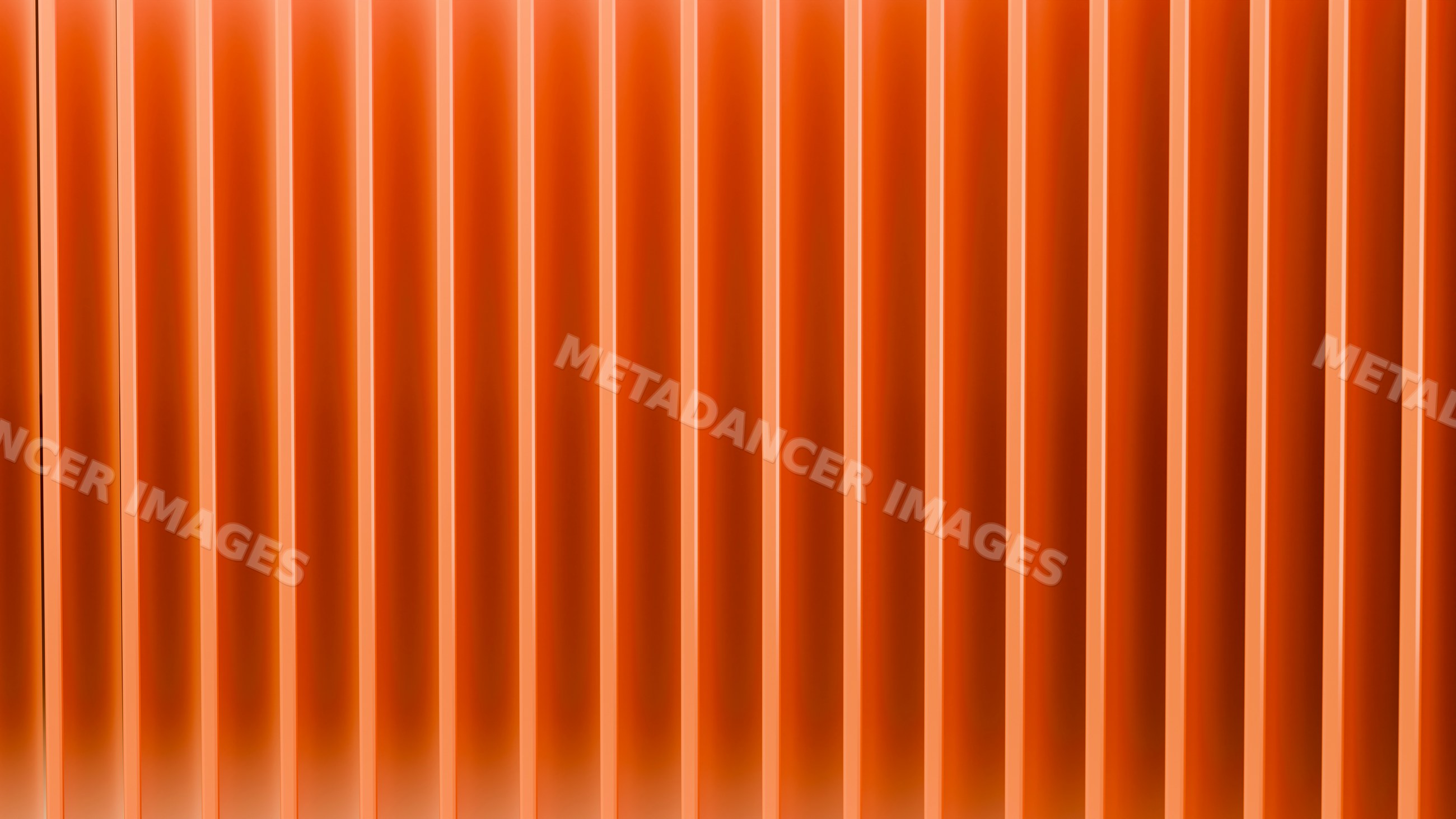 Abstract bright orange vertical striped pattern with smooth vibrant