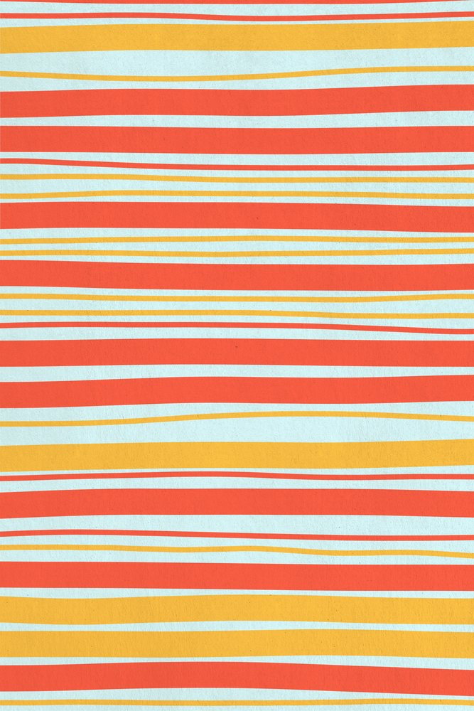 Abstract pattern of horizontal wavy stripes in red, yellow, and blue