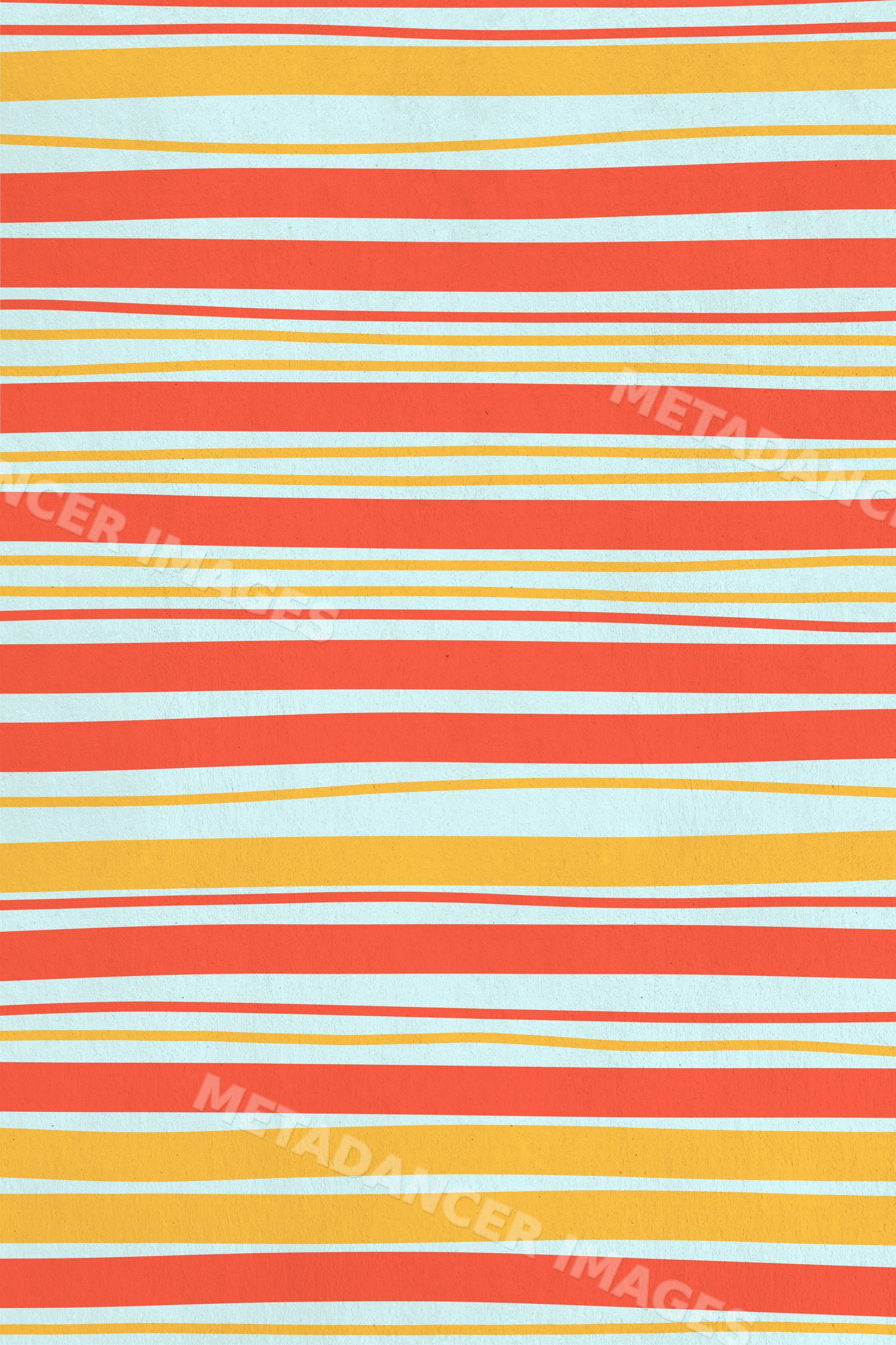 Abstract pattern of horizontal wavy stripes in red, yellow, and blue