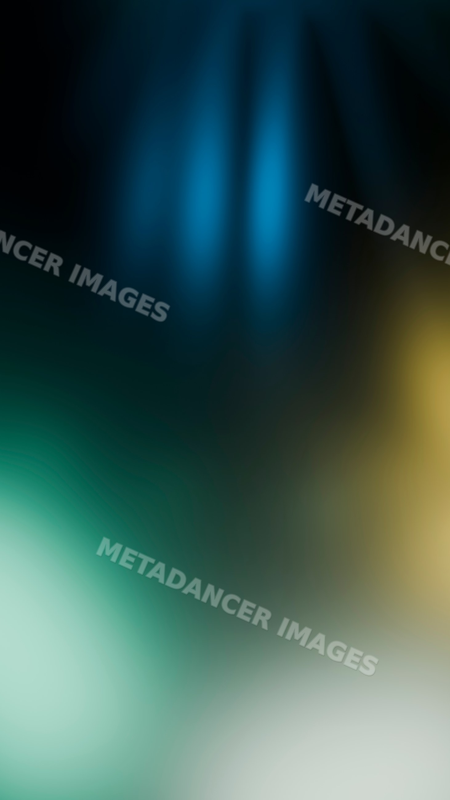 Abstract digital illustration with blue, green