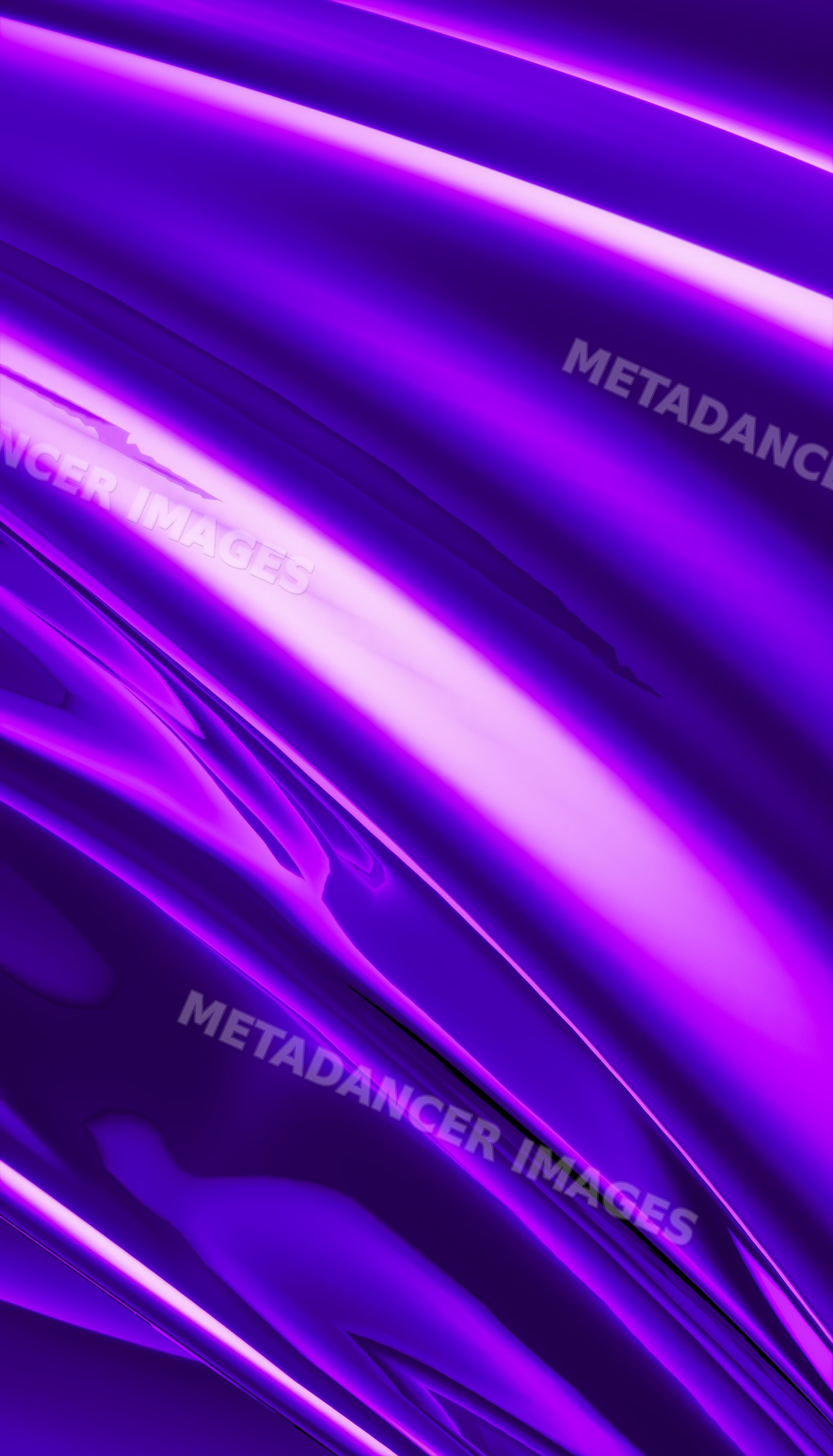Abstract glossy purple waves digital wallpaper render