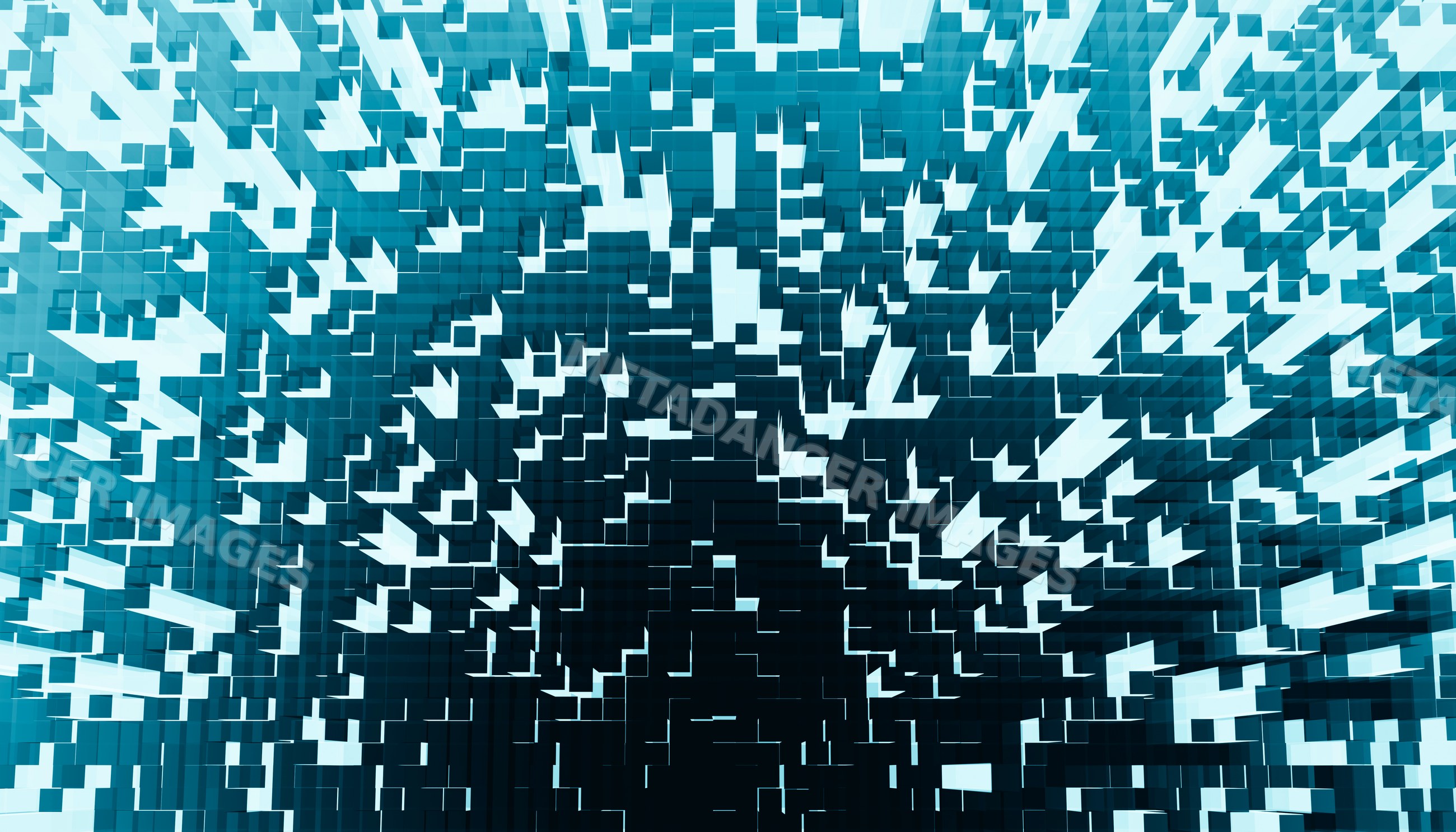 Abstract 3d blocks forming dynamic cube pattern