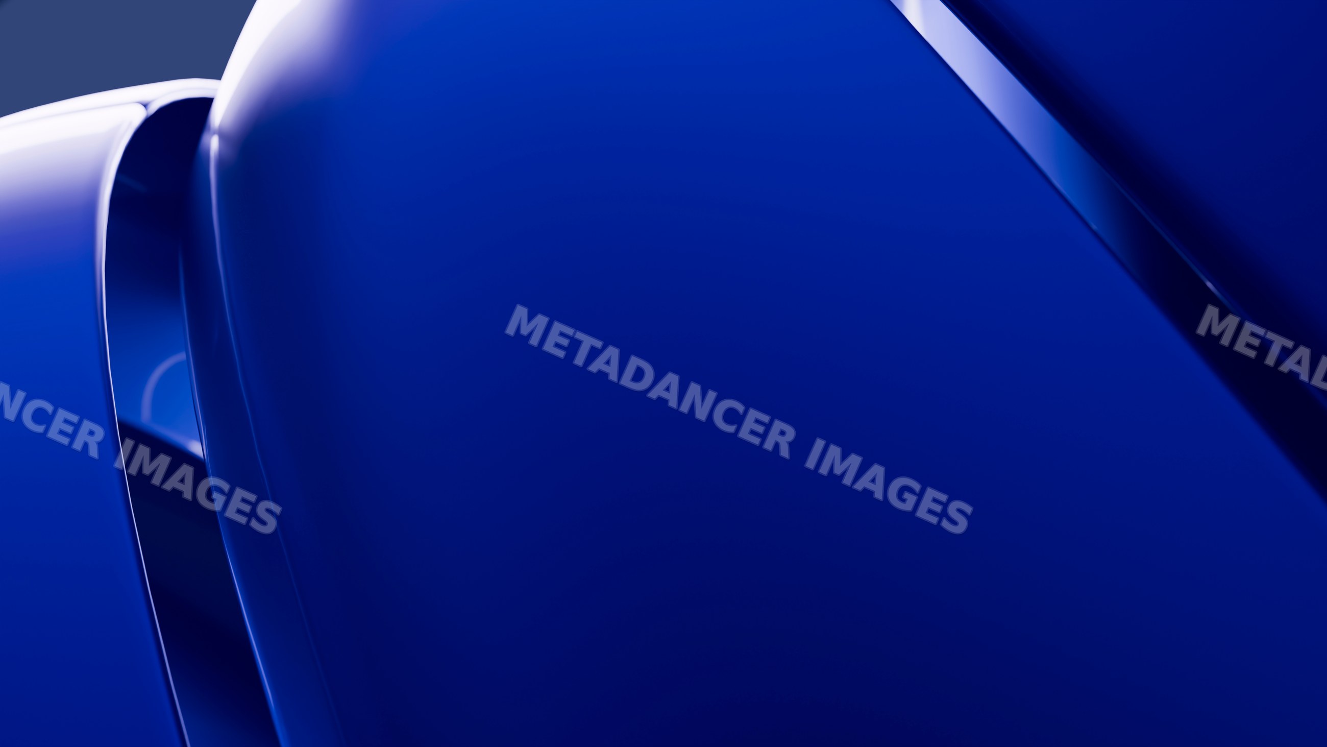 Abstract smooth blue curved shapes in modern digital illustration