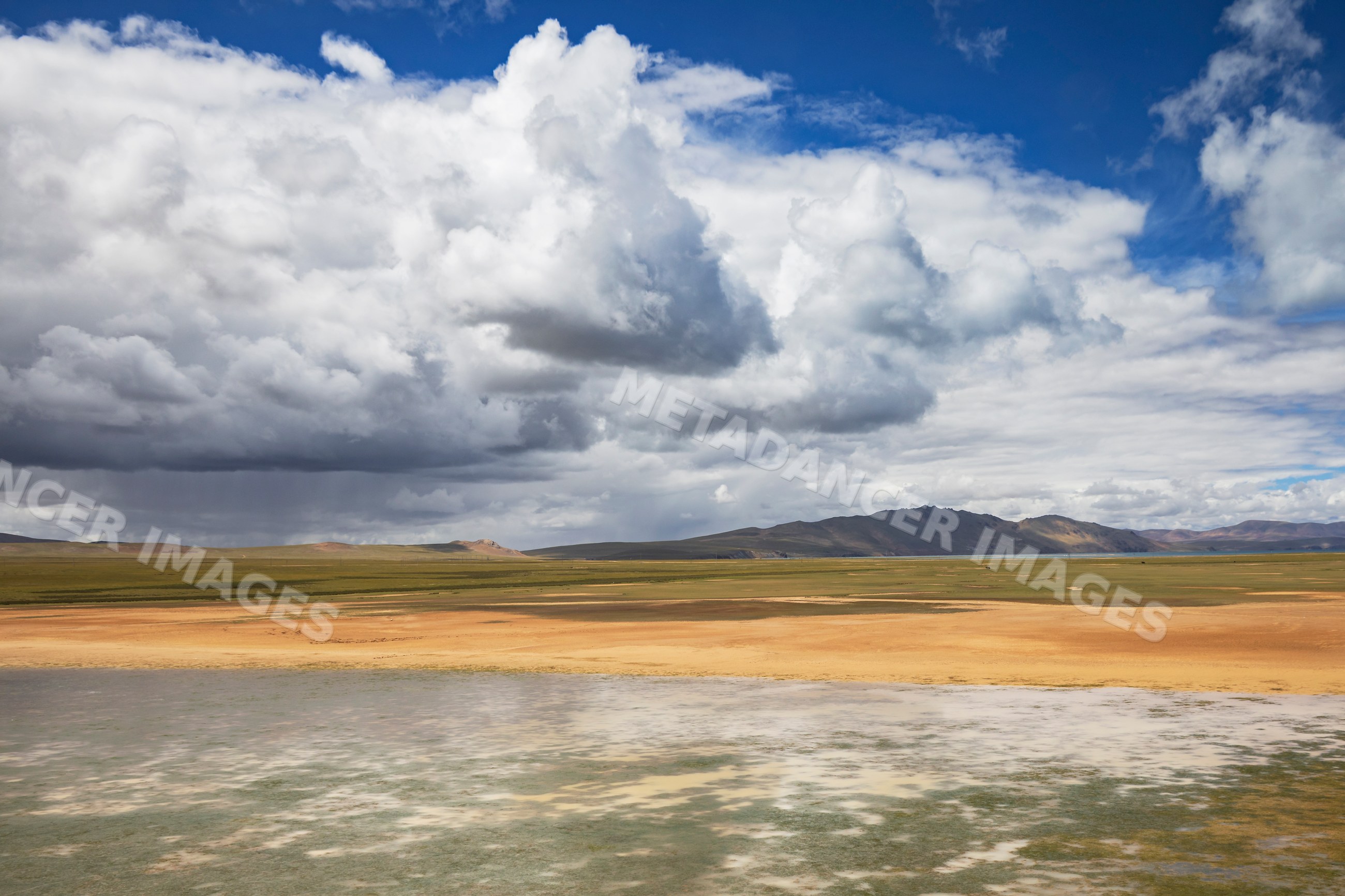 Tibetan plateau landscape from the Roof of the World Train