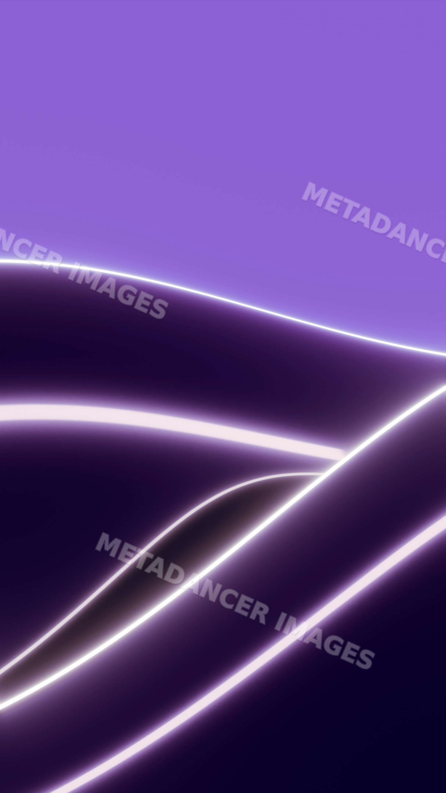 Abstract digital art with glowing purple curves on dark background