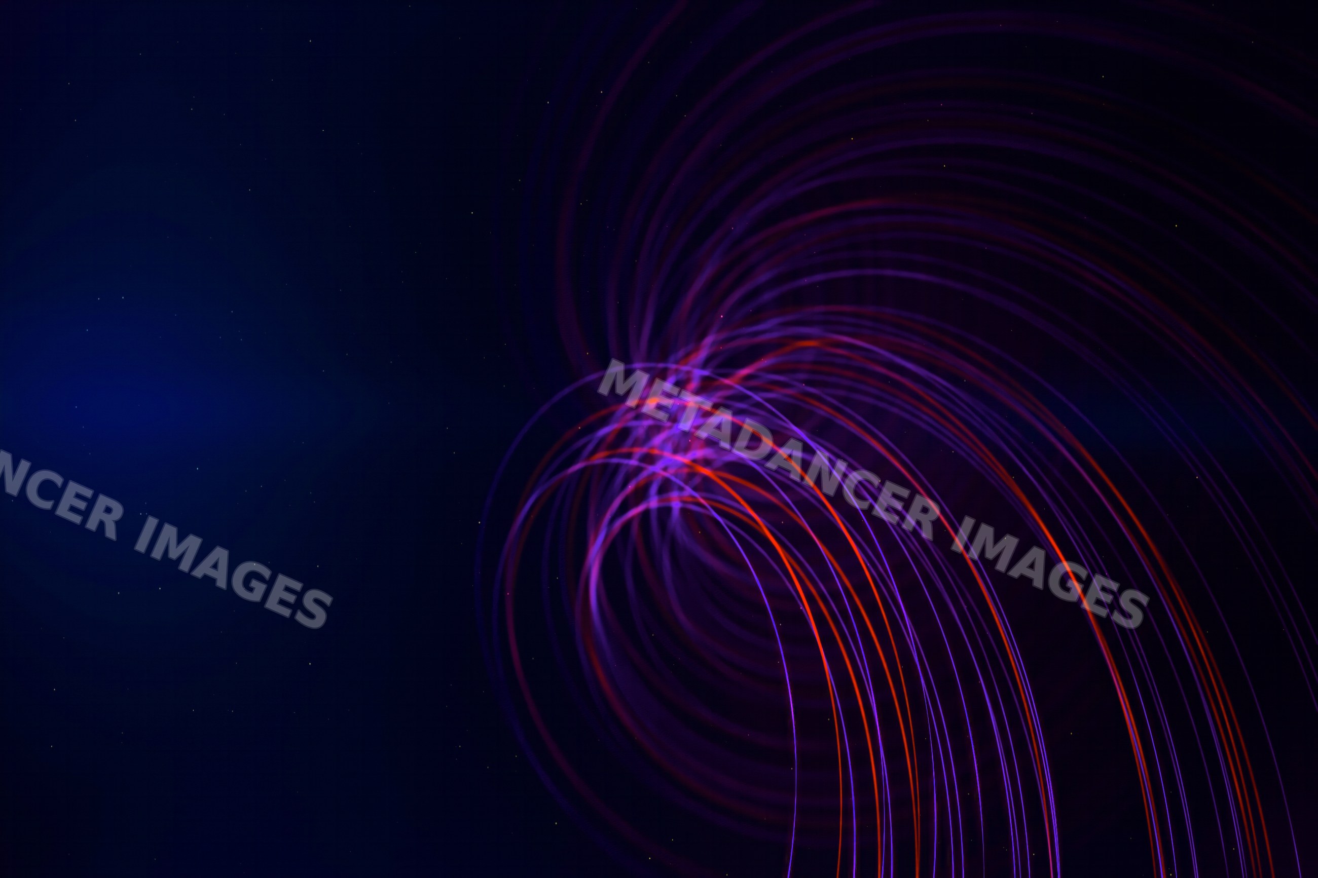 Colorful circular light trails creating an abstract artistic pattern