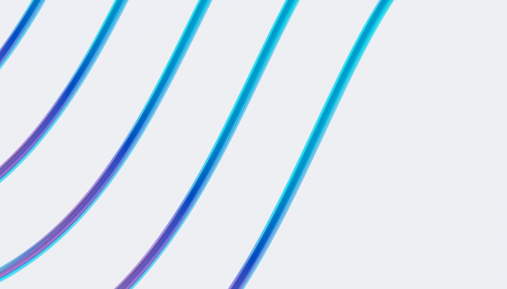 Curved blue and purple lines creating abstract modern design