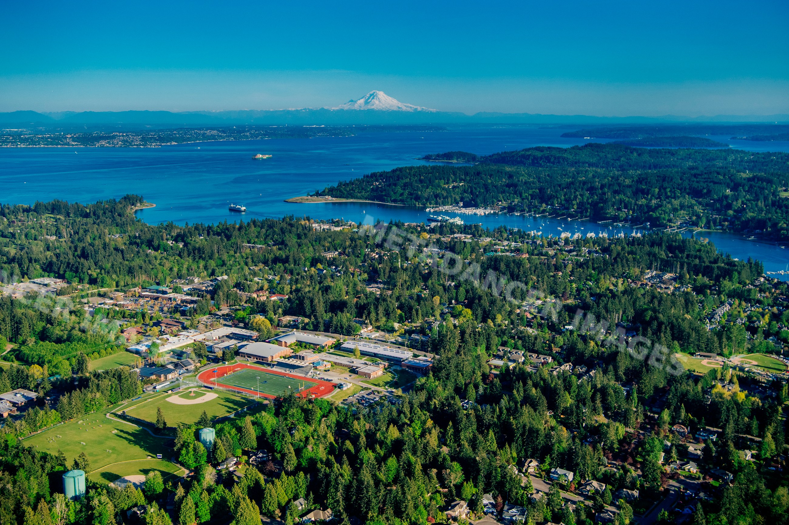 Aerial view of Eagle Harbor