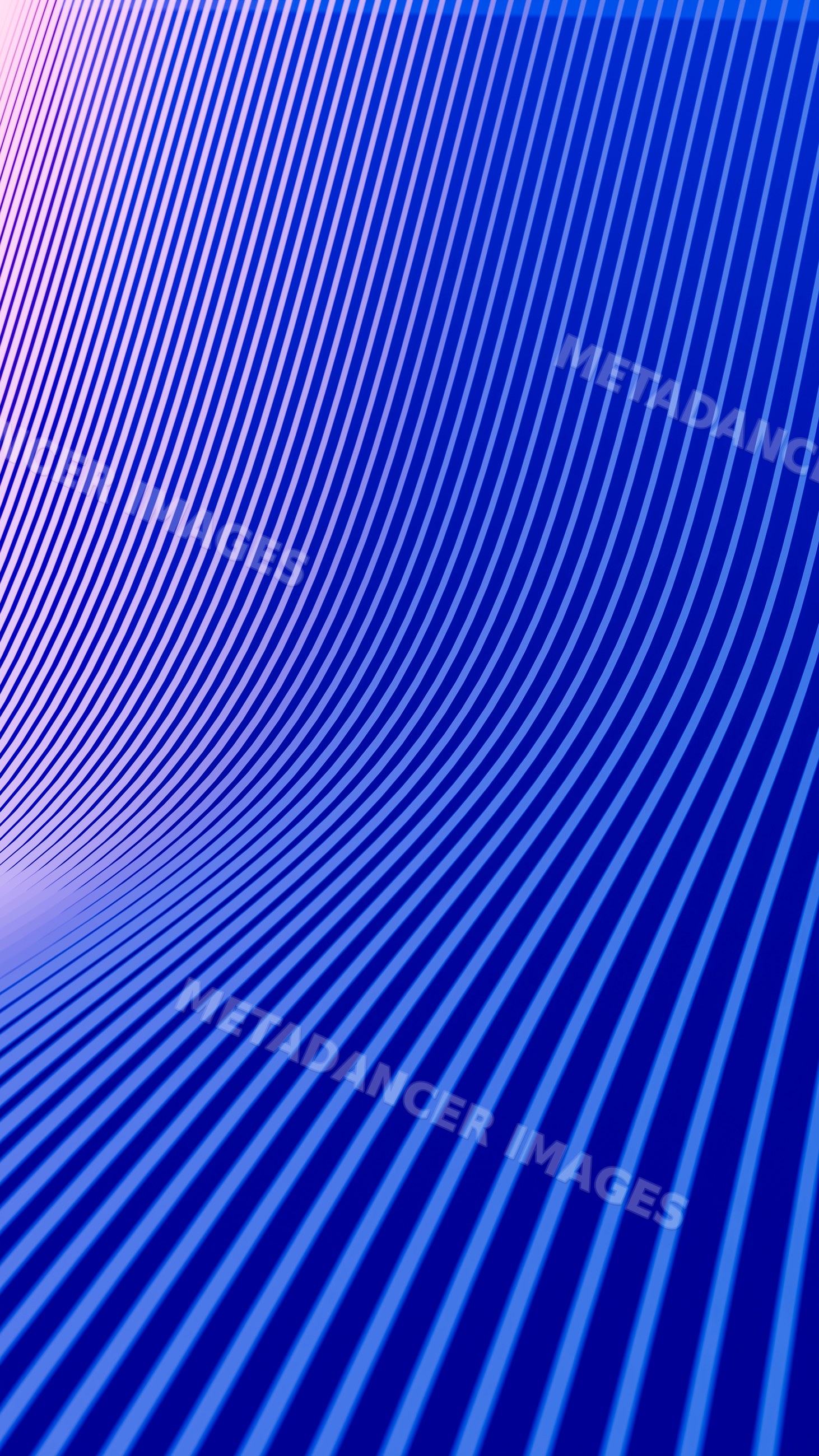 Abstract blue and purple curved wave stripes digital illustration