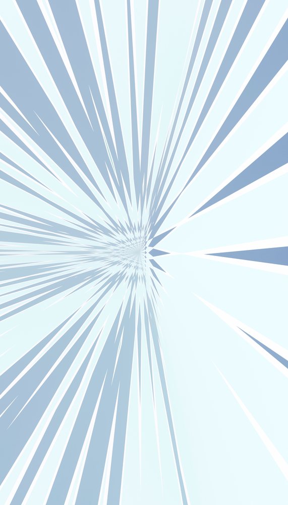 Abstract digital art with light blue radial burst pattern