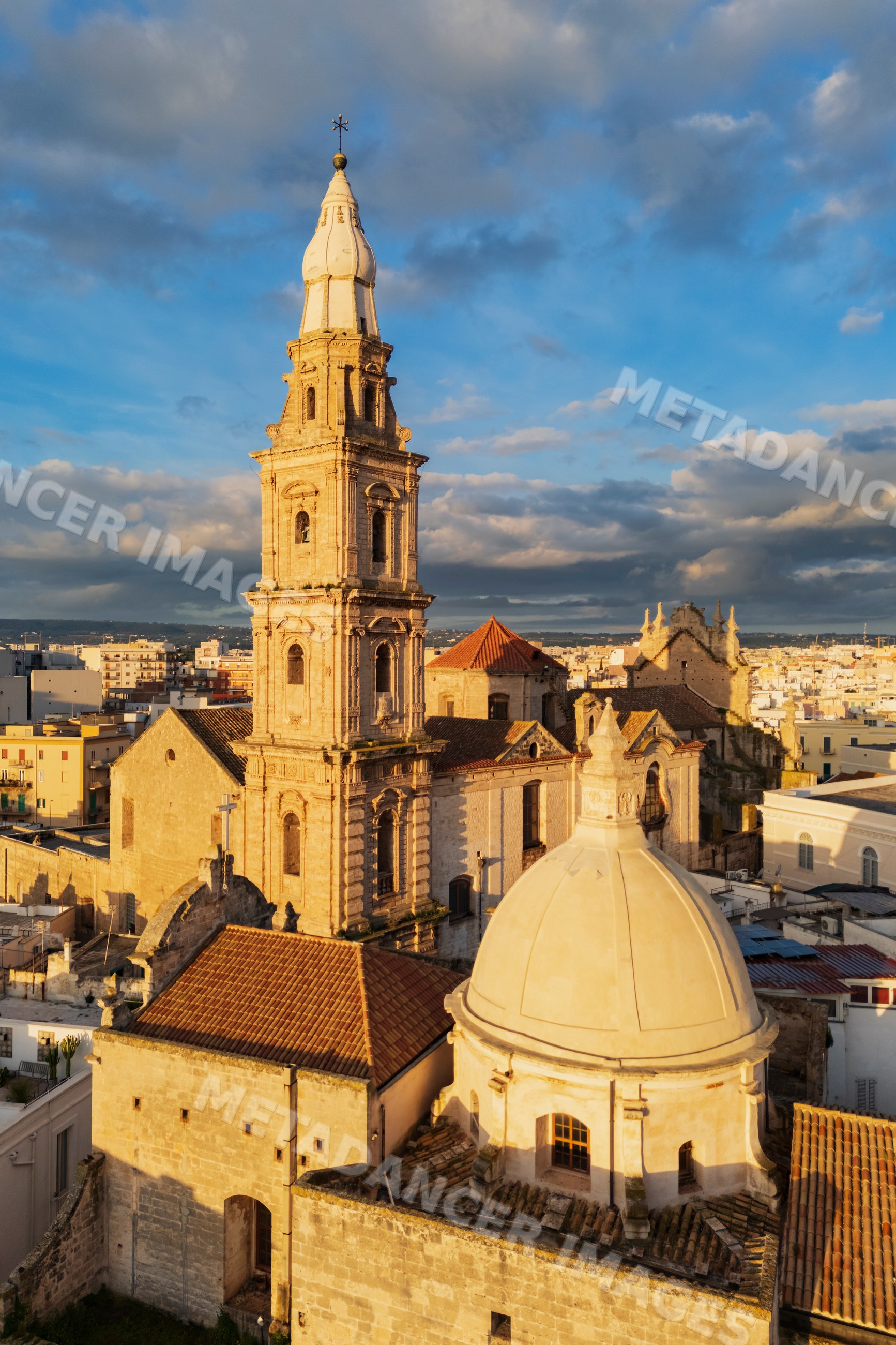 Cathedral basilica of maria santissima della madia at Sunrise