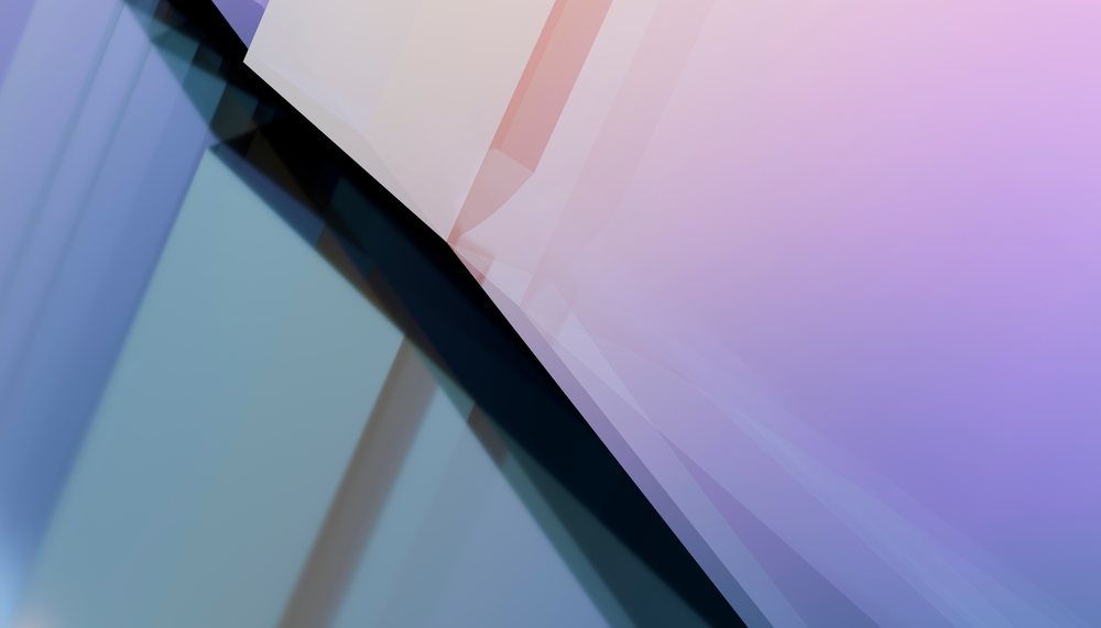 Abstract geometric shapes blend softly