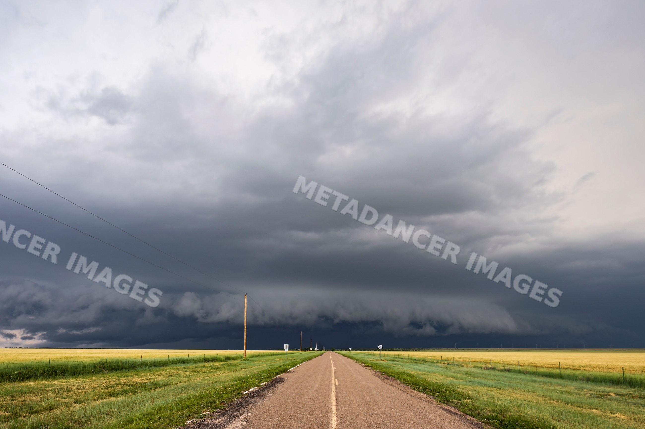 Storm Supercell developing over highway 278 near norton, new mexico