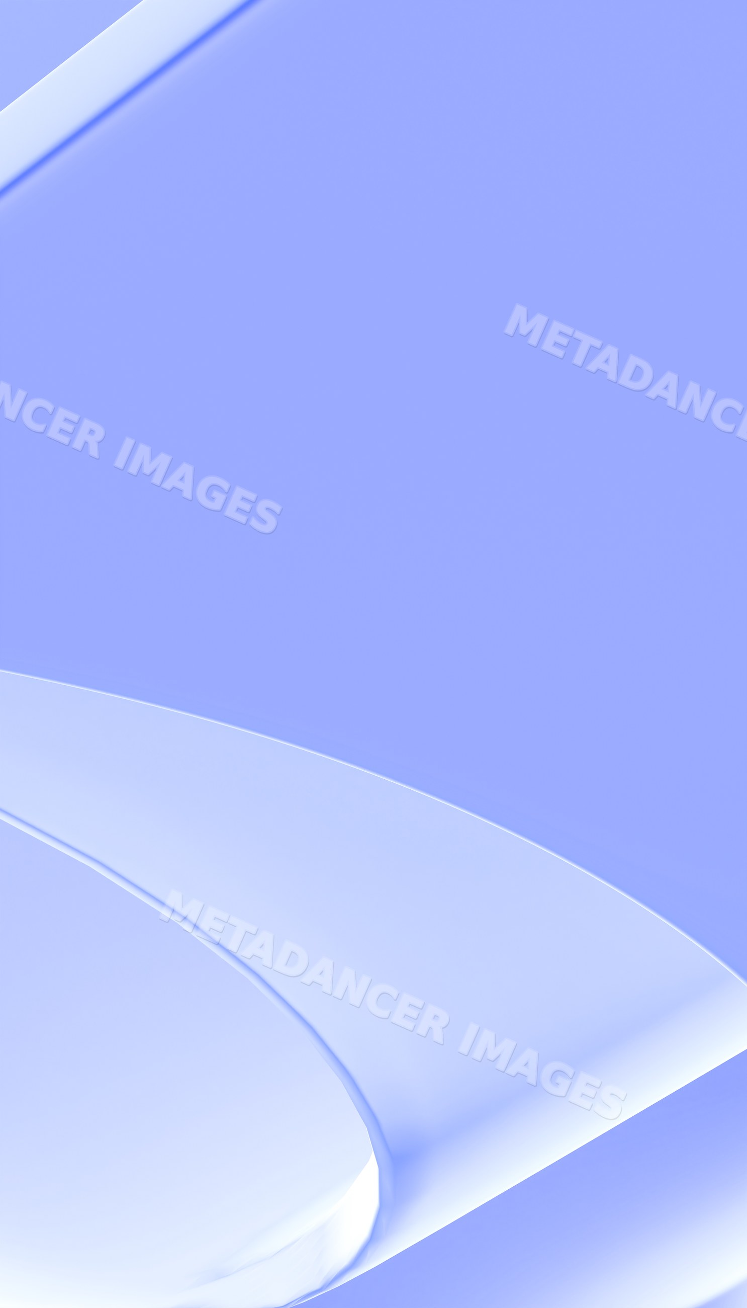 Abstract digital render background with smooth curved blue shapes