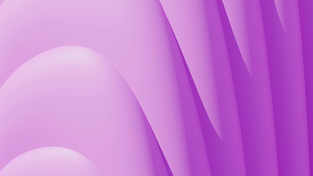 Purple abstract digital illustration with smooth curved shapes
