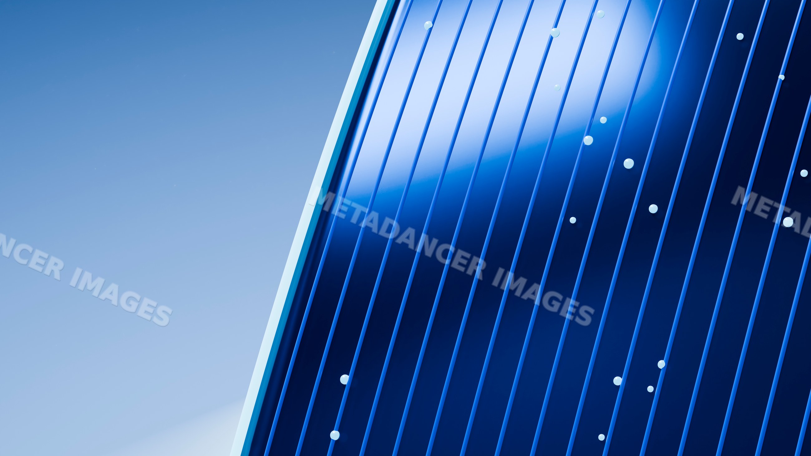 Close-up of solar panel with blue photovoltaic cells