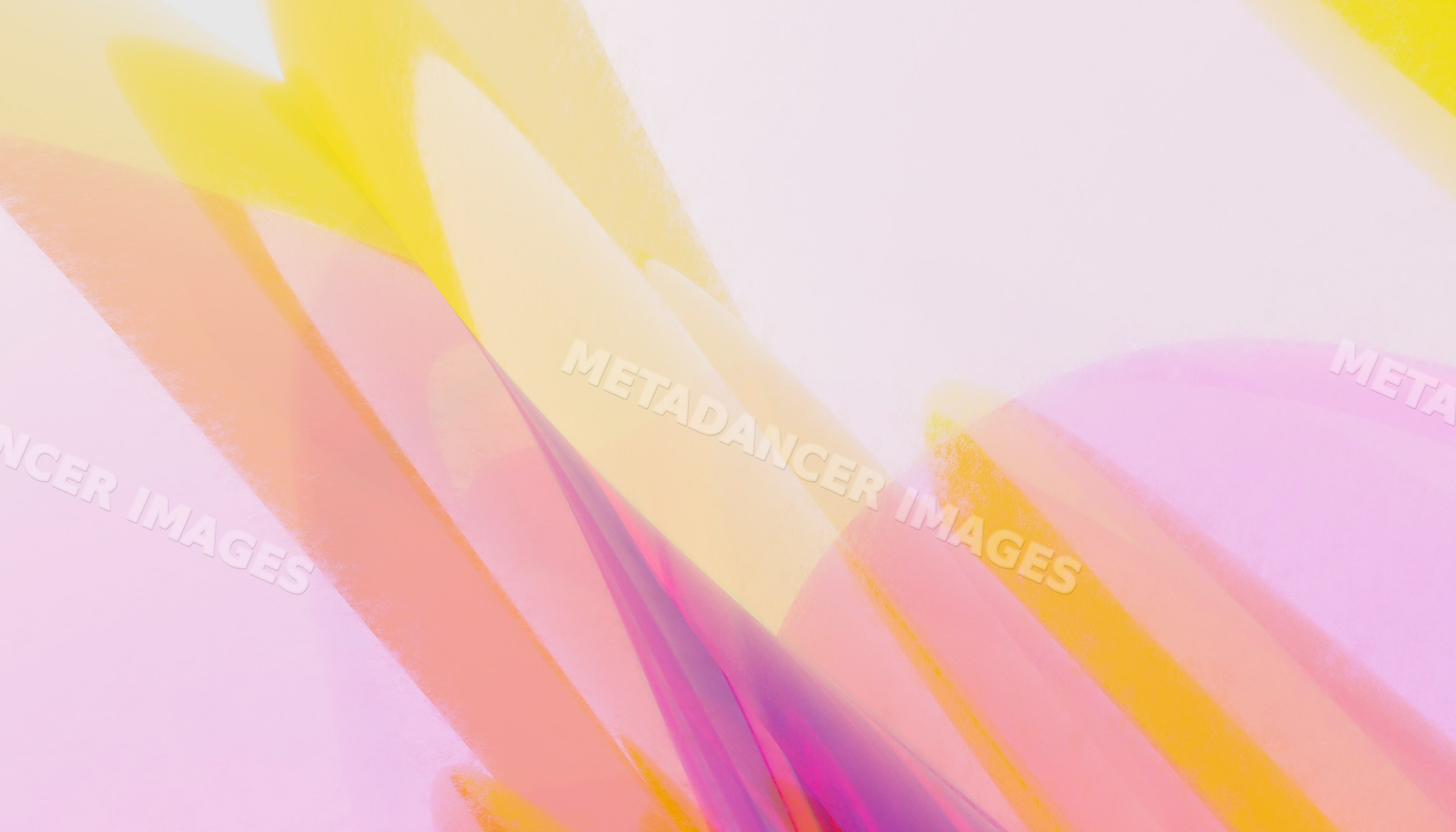 Abstract digital artwork with overlapping pastel shapes in soft hues
