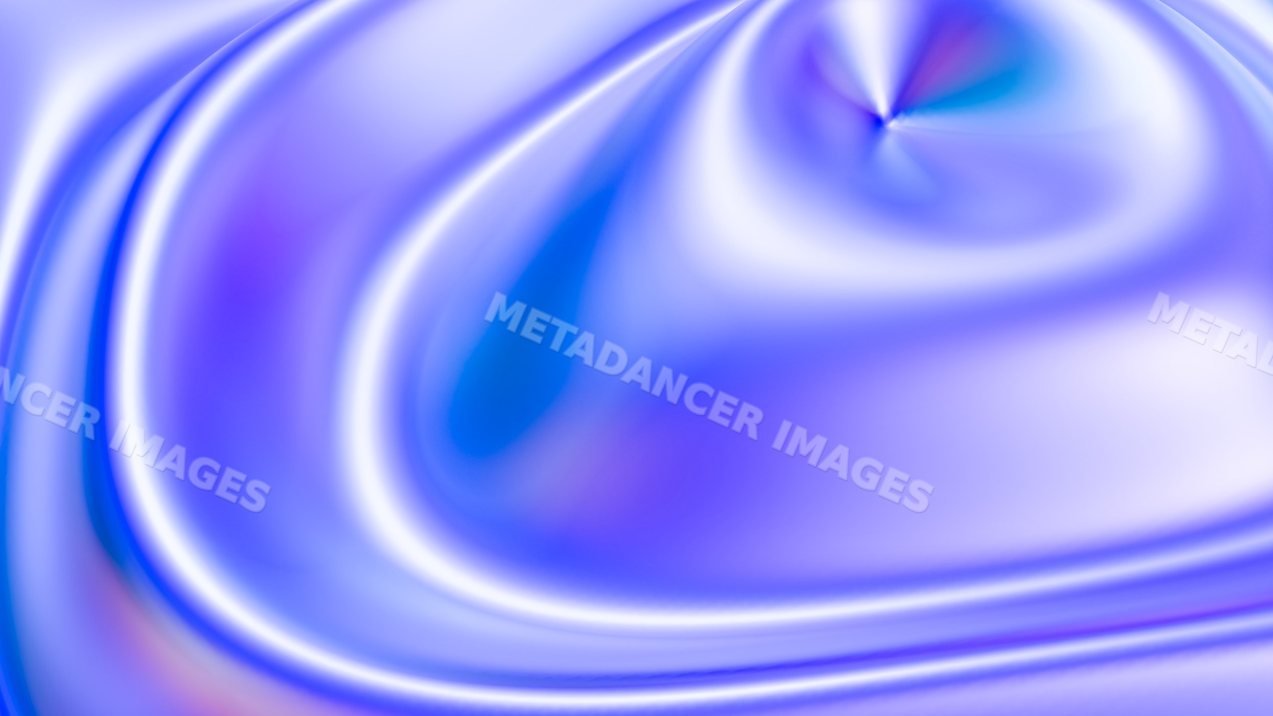 Abstract digital render with smooth swirling blue and purple patterns