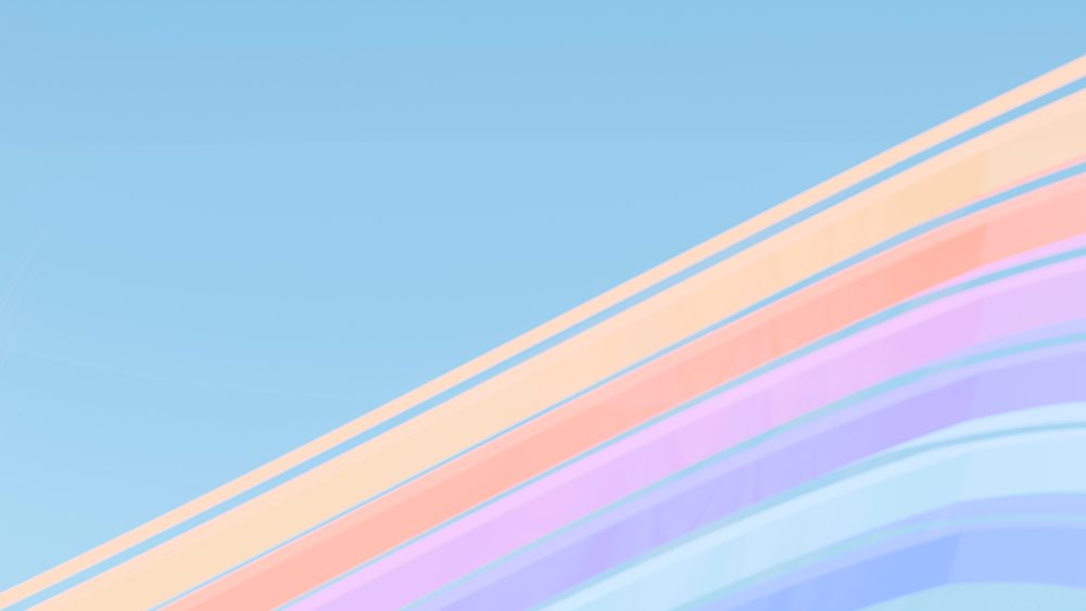 Abstract colorful curved waves with pastel gradients