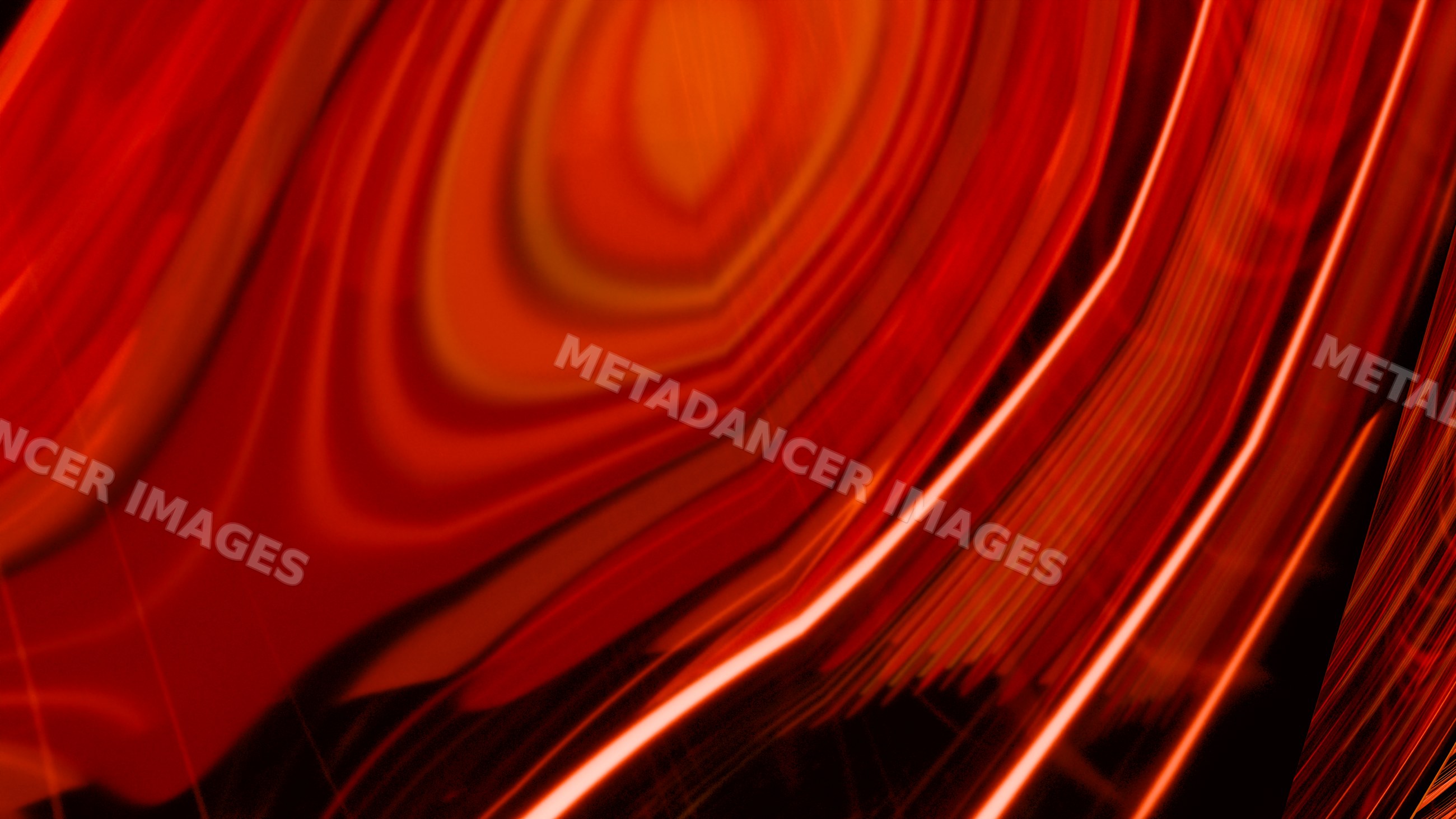 Abstract red and orange wavy stripe digital illustration