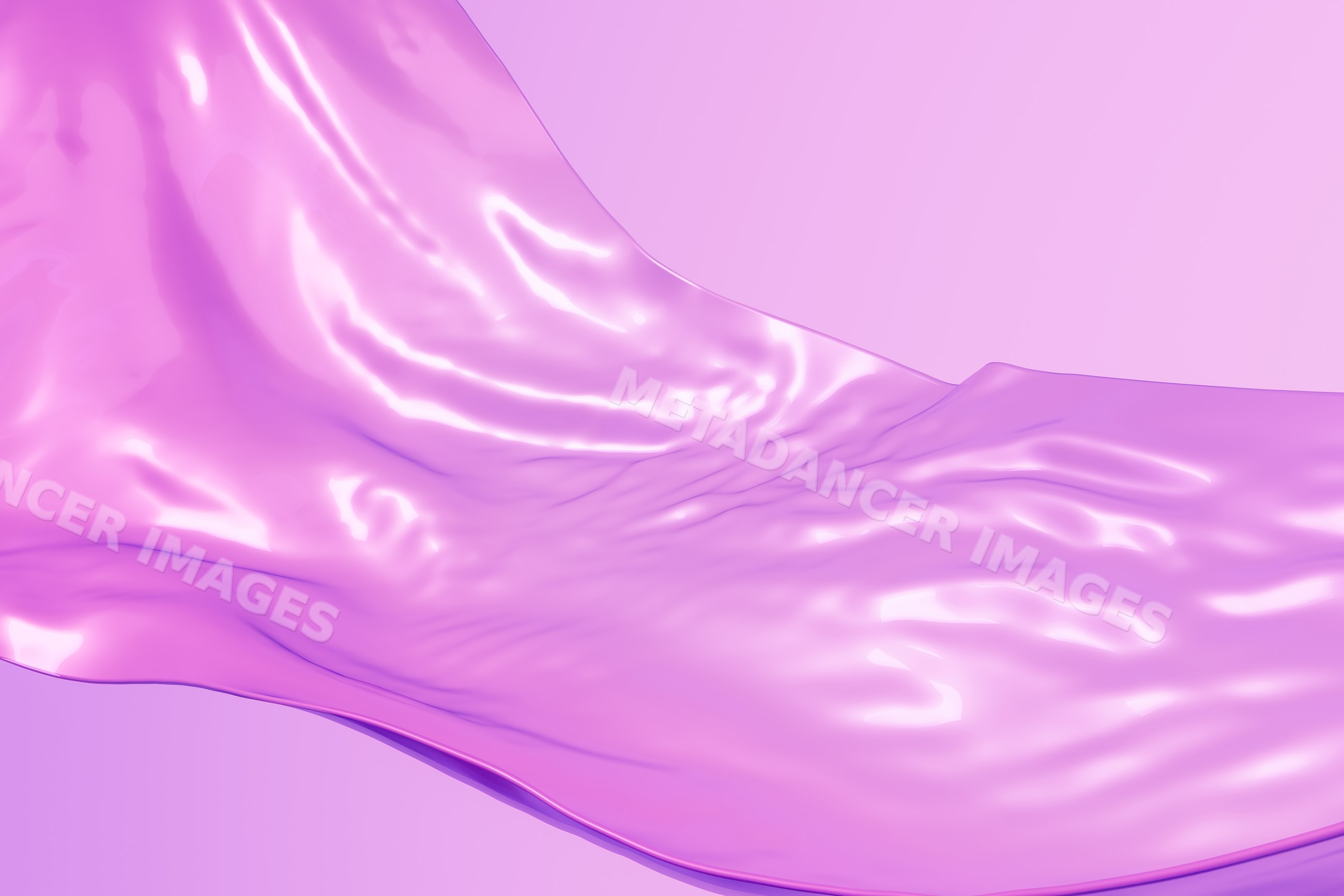 Abstract purple liquid with flowing shiny fluid surface and smooth