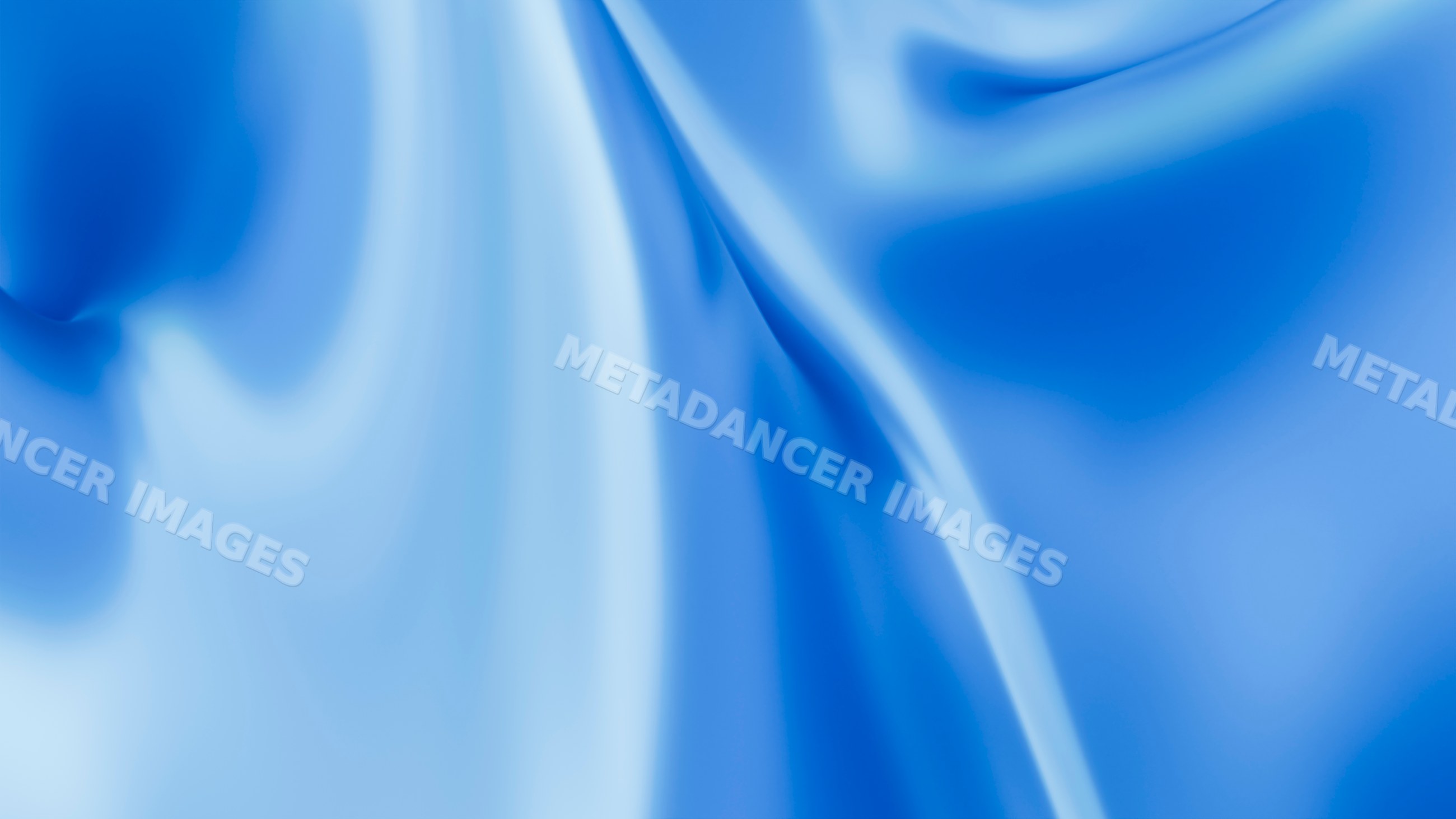 Silky blue fabric with smooth folds and shiny texture
