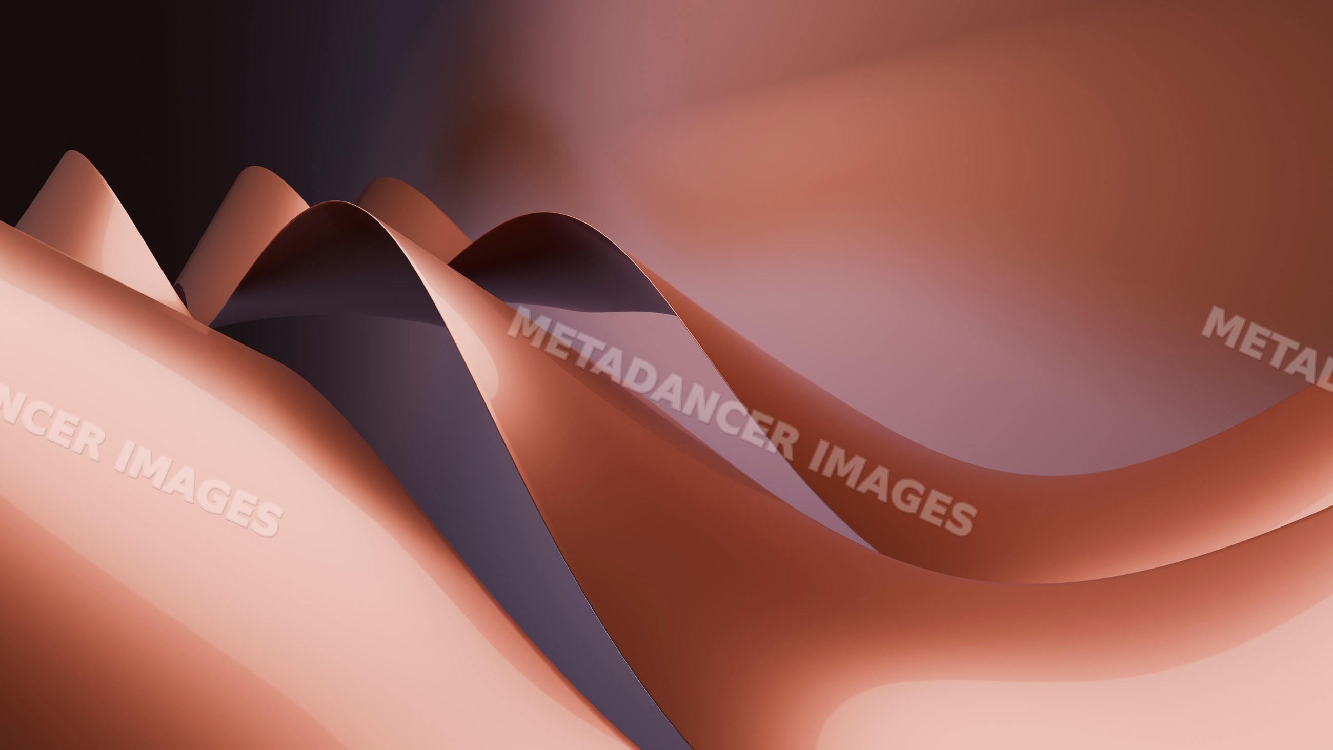 Abstract smooth flowing waves with warm brown tones
