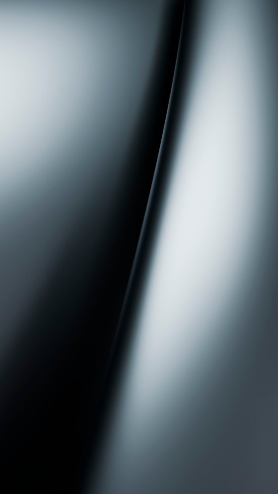 Abstract shiny metallic curved surface digital illustration