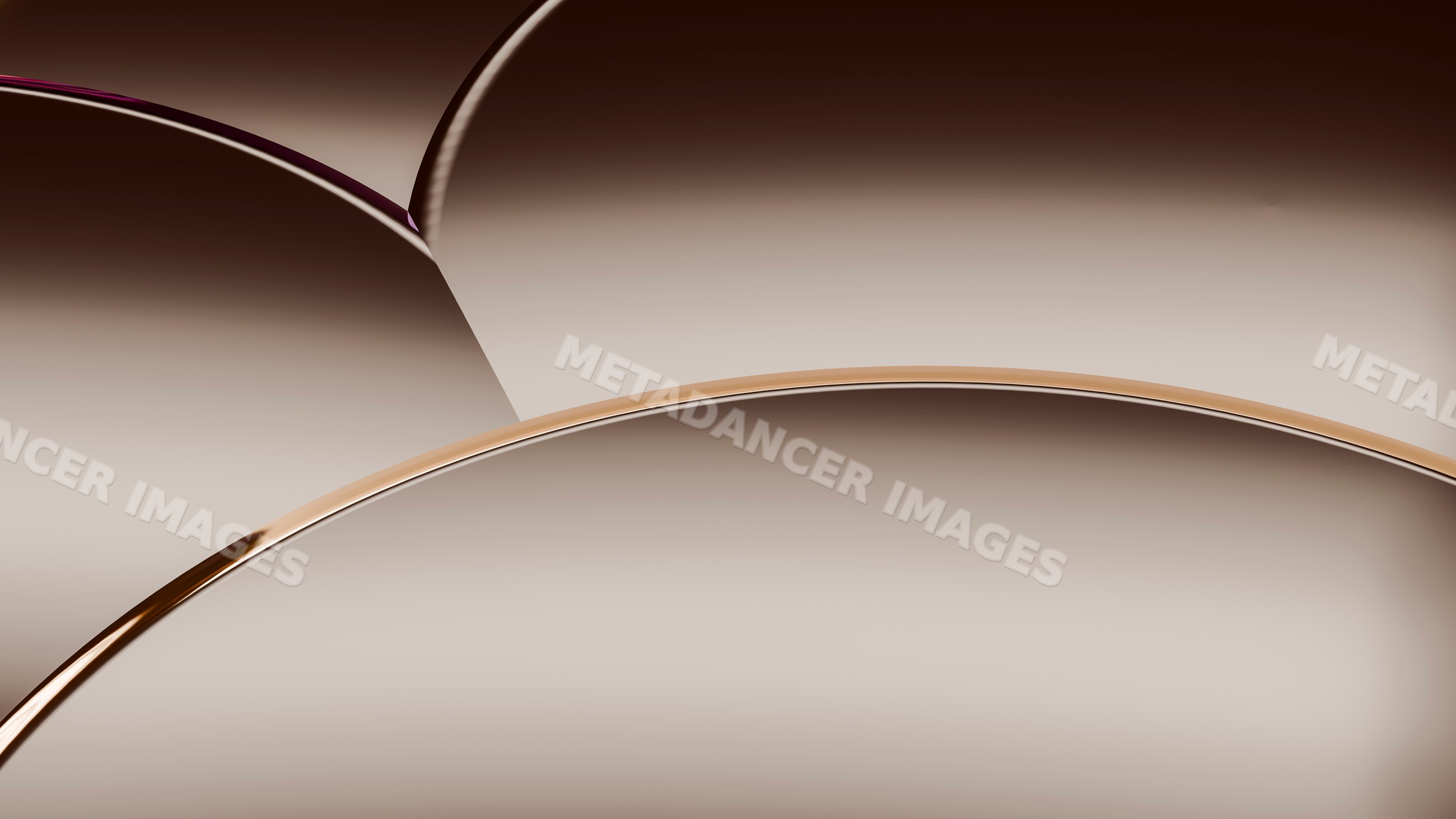 Abstract smooth brown curved shapes with soft gradient and shadows
