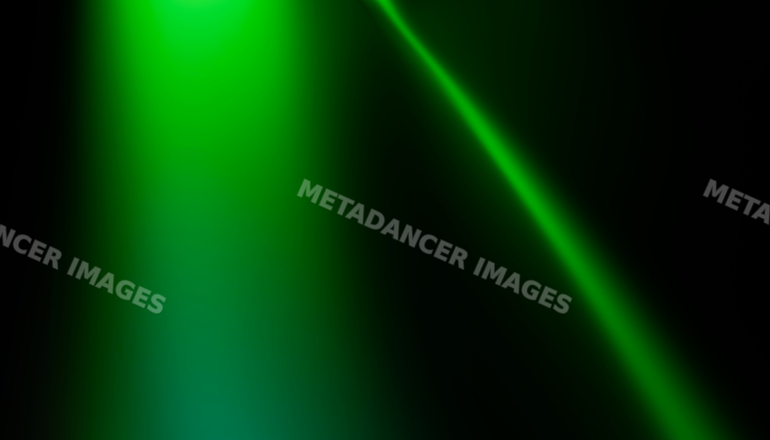 Green glowing curved light on dark background with abstract gradient