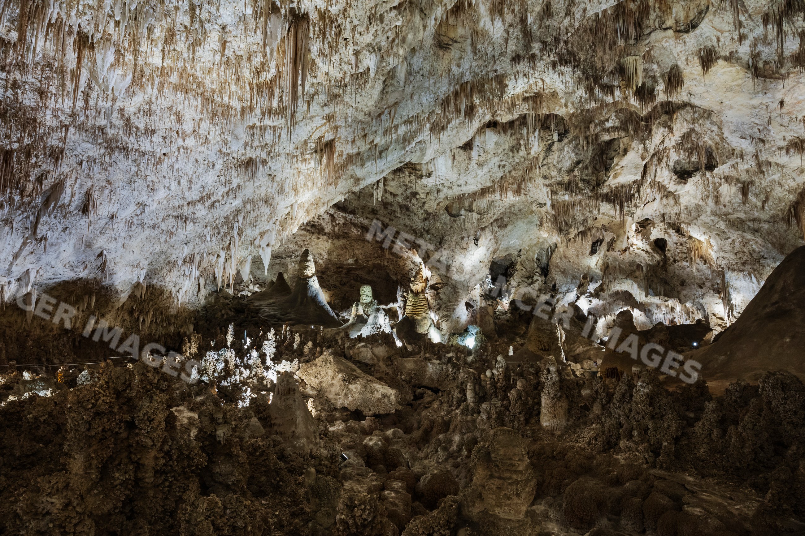 Interior of carlsbad caverns