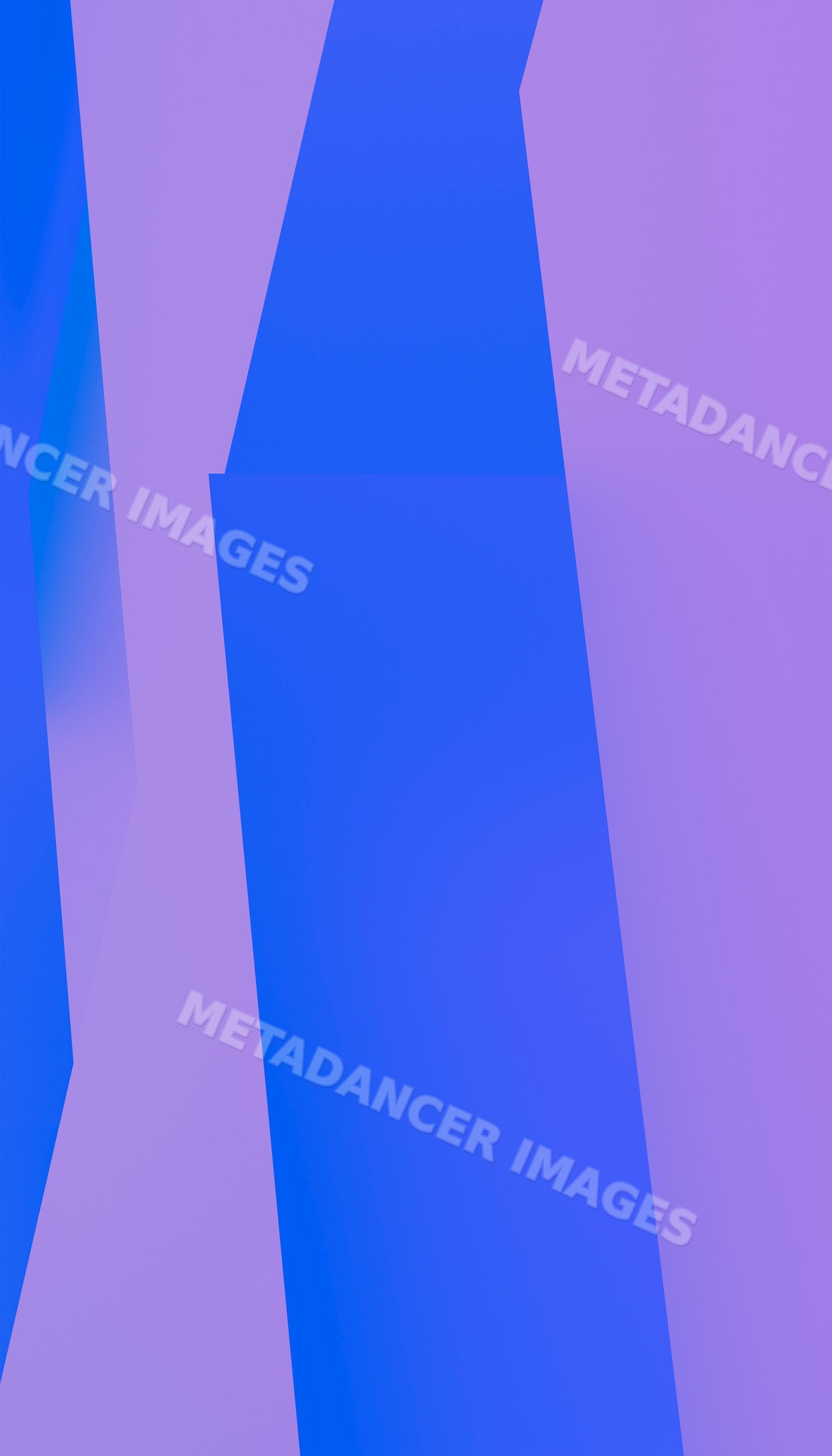 Abstract digital artwork with blue and purple geometric shapes