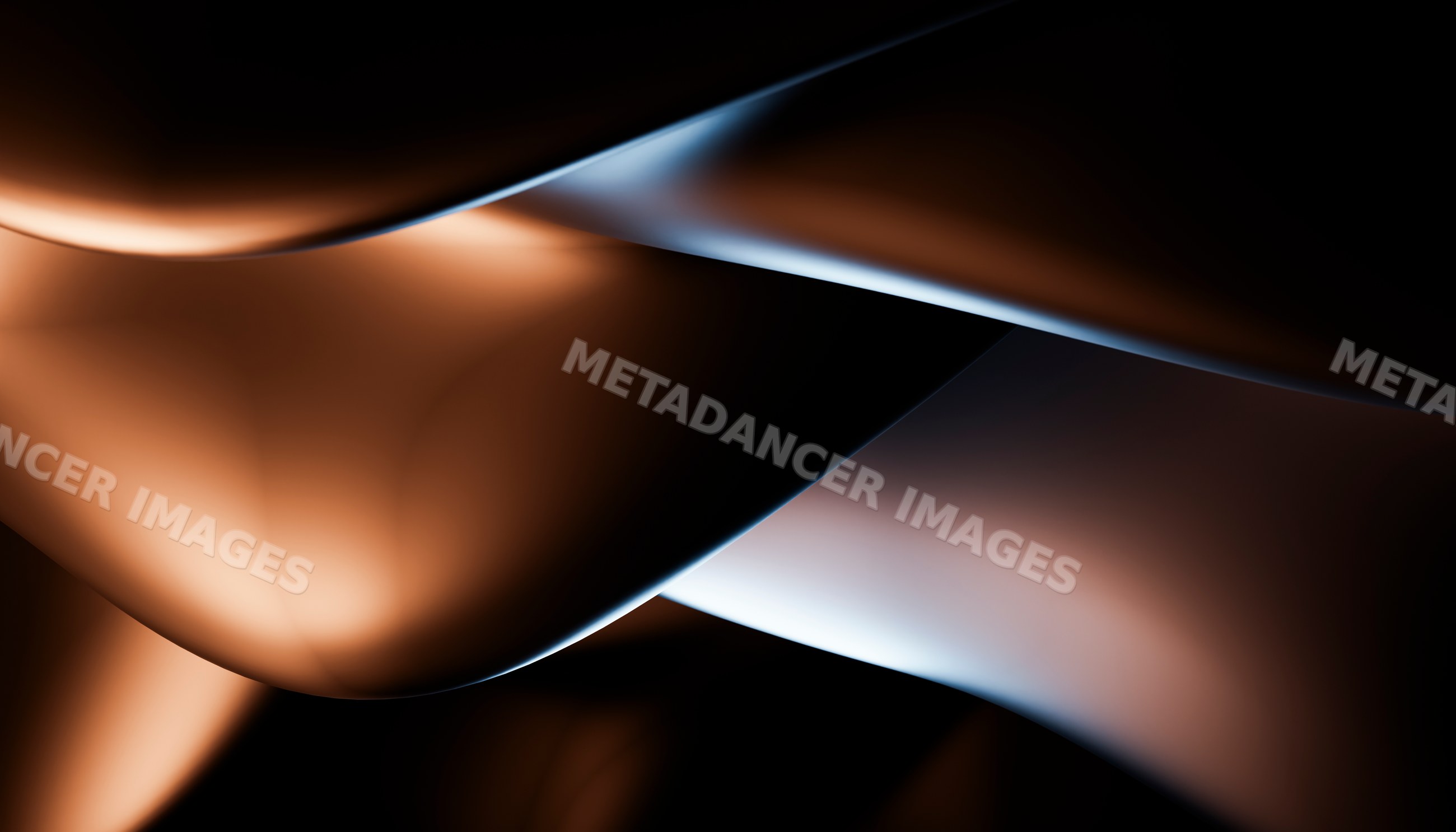 Abstract digital artwork with smooth flowing curves and gradient