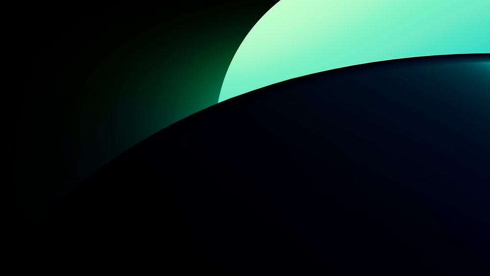 Abstract digital illustration with overlapping black