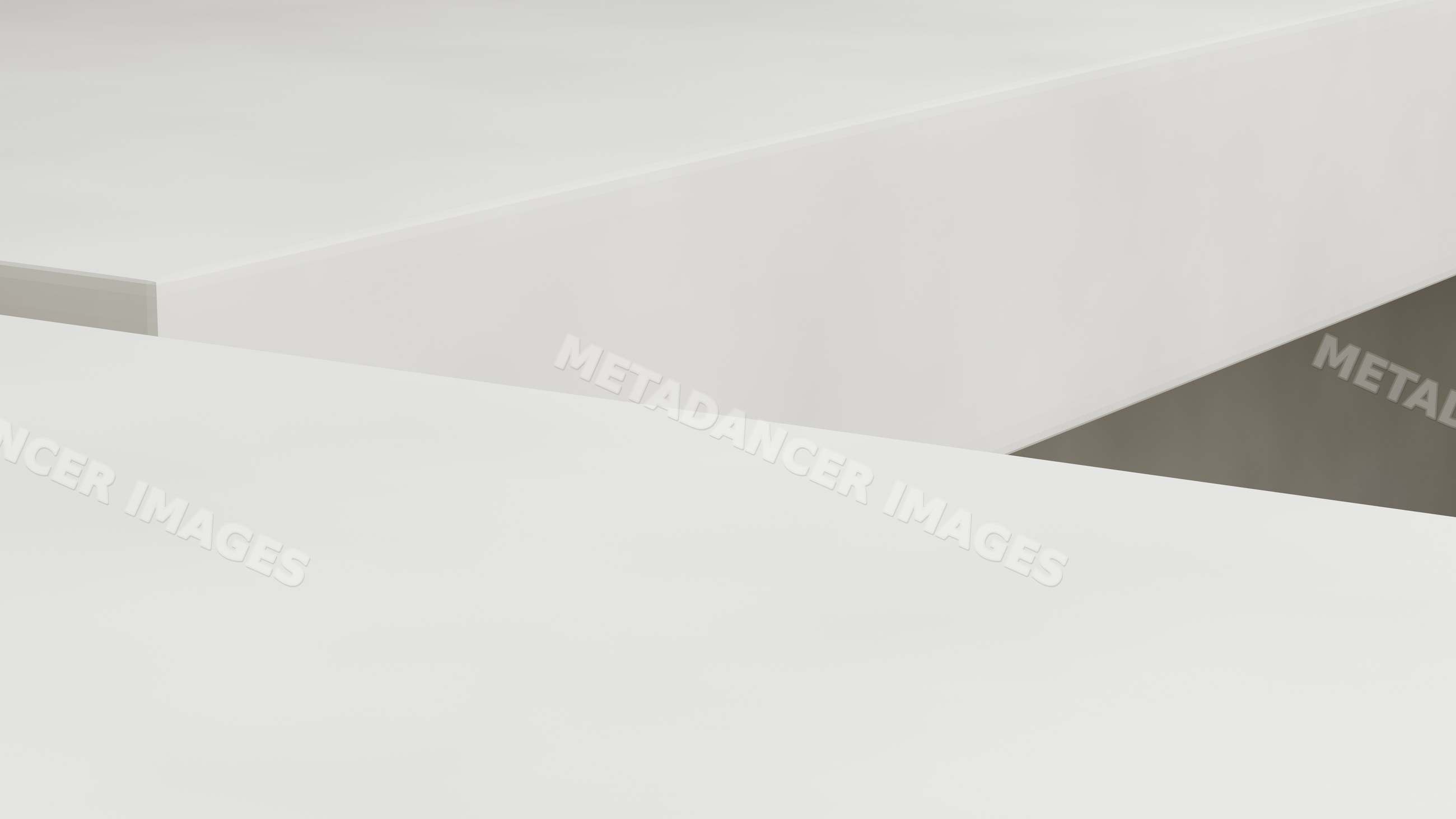White minimalist modern architecture with geometric shapes and clean