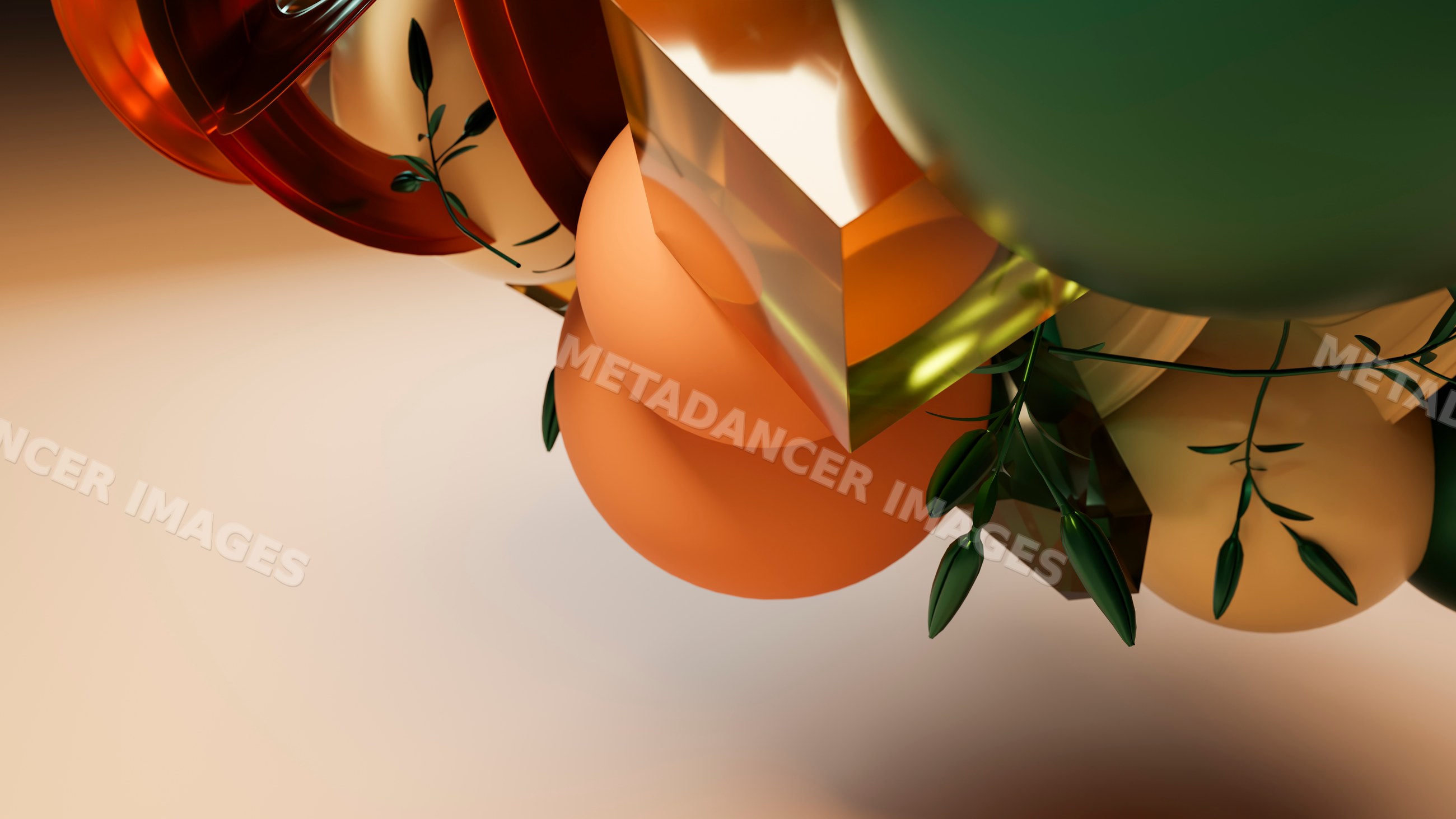3d rendered abstract composition