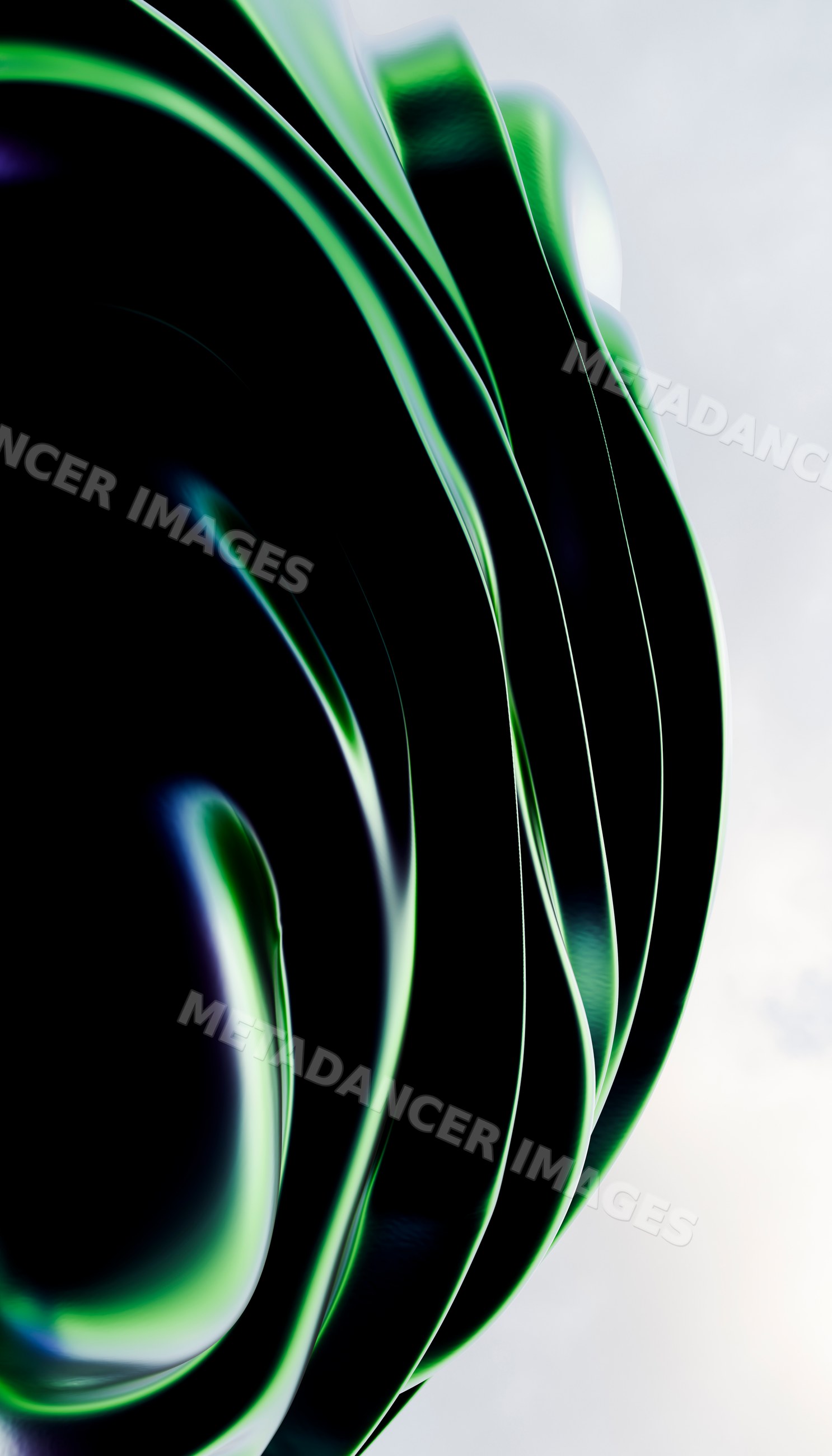 Close-up of an abstract outdoor metal sculpture with smooth curved