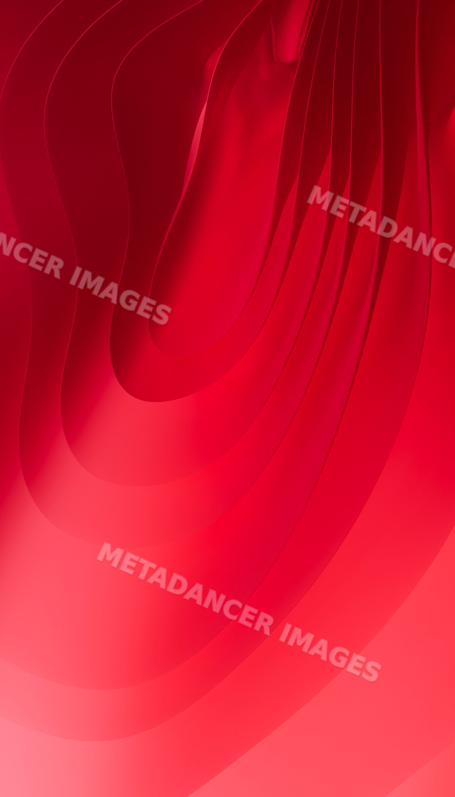 Abstract red layered curves create a smooth flowing modern design