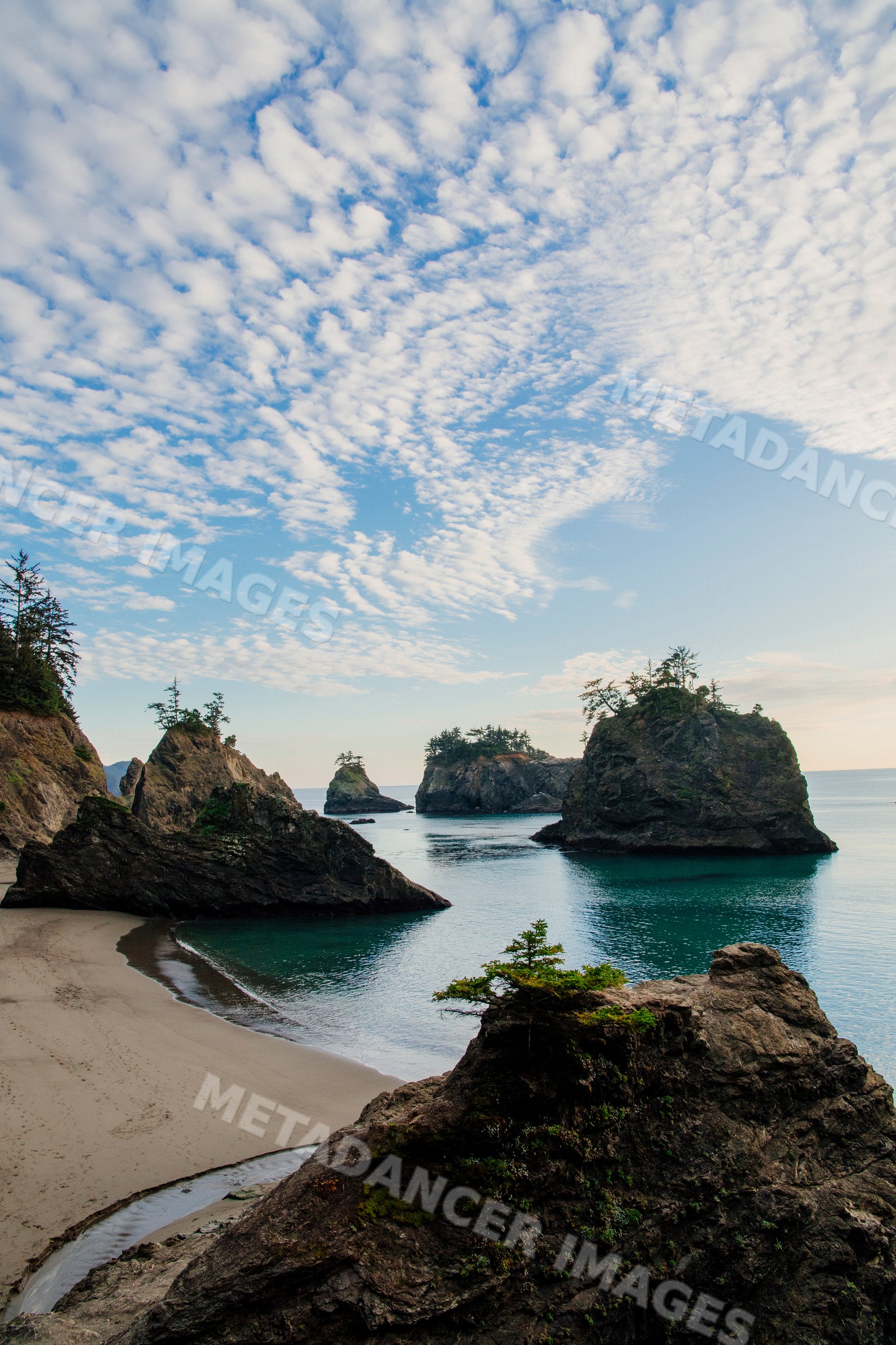 Rock formations and ocean view