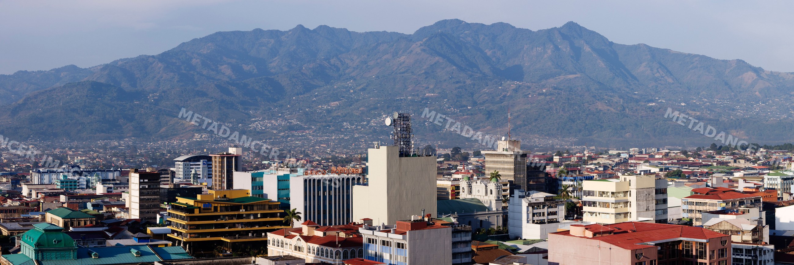 Cityscape of san jose with mountain range