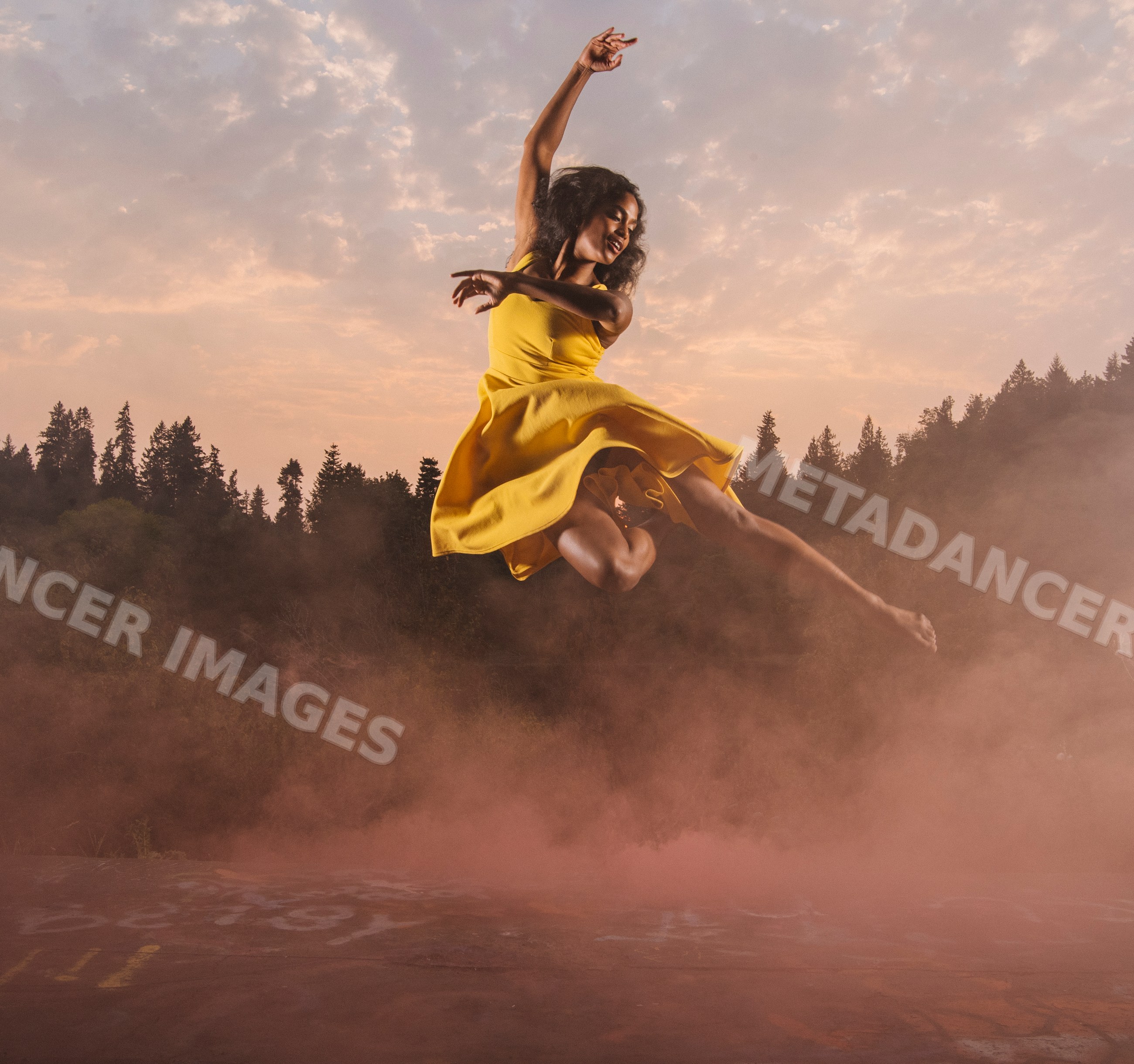 South Asian dancer jumping