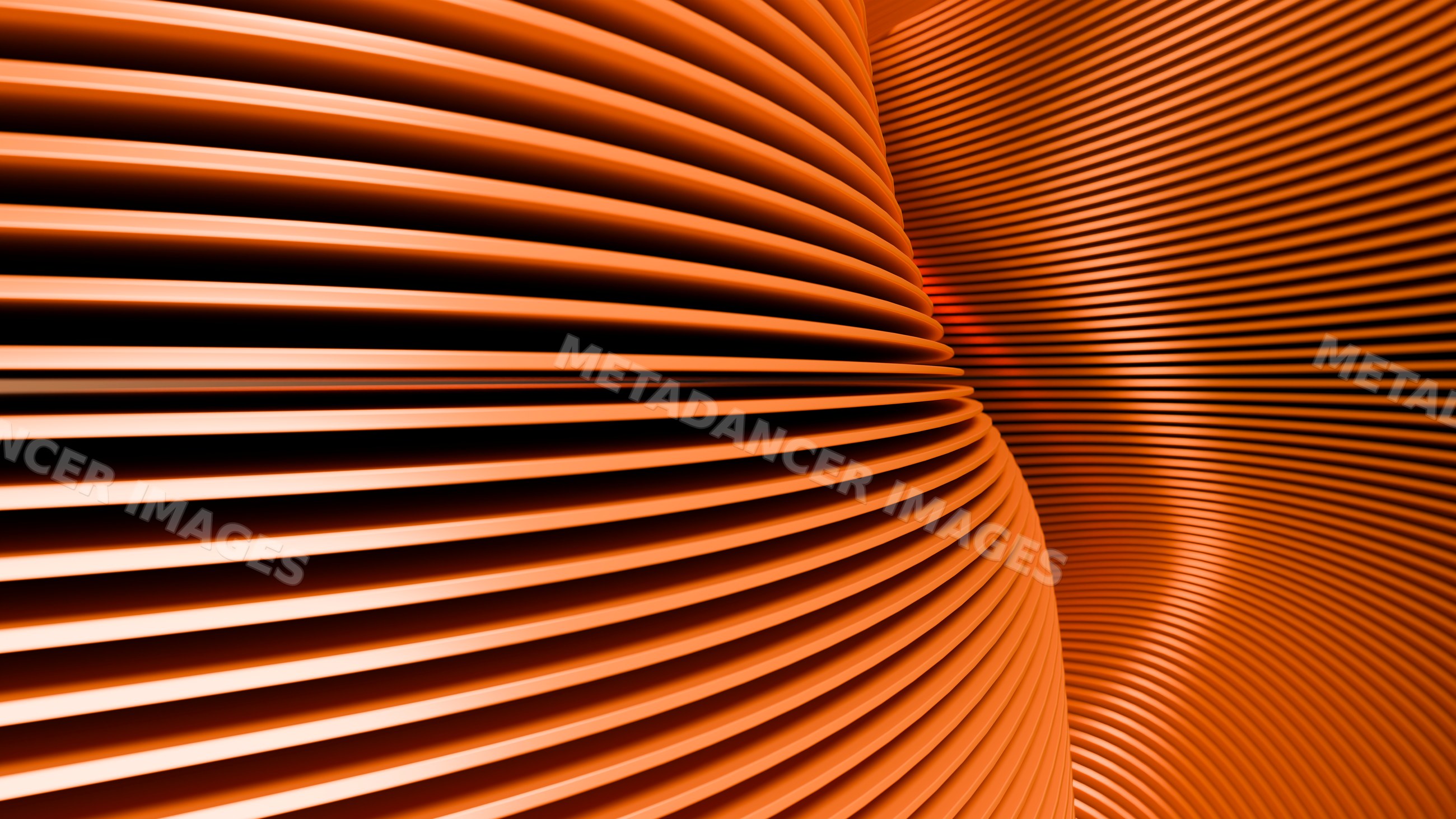Orange curved lines creating an abstract textured pattern illustration