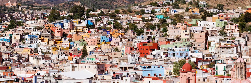 Colorful hillside cityscape of guanajuato