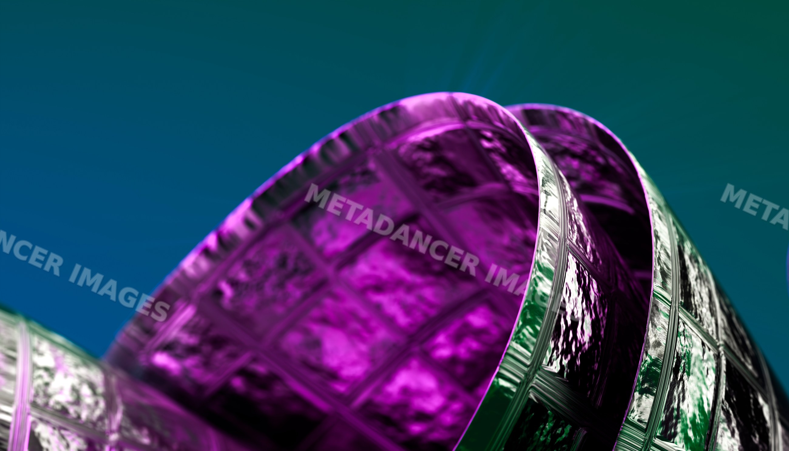 Close-up of purple glass cup with textured pattern