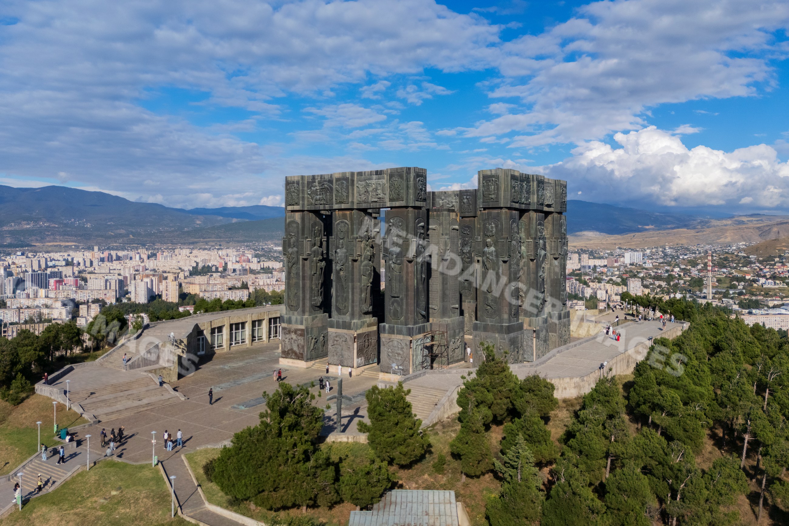History of Georgia Monument on Keeni Hill overlooking tbilisi