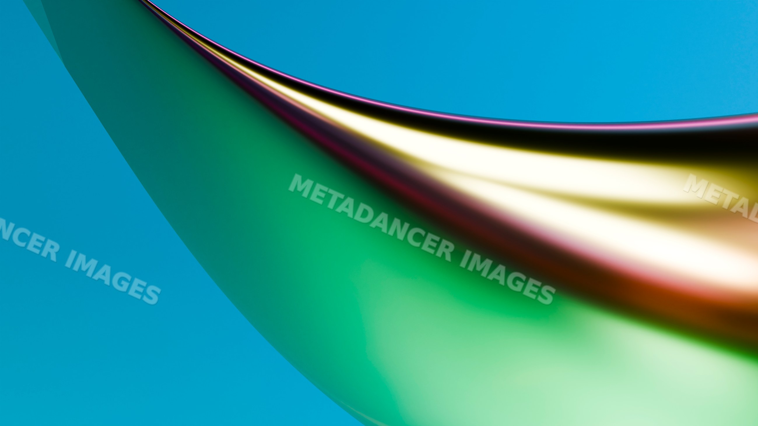 Abstract colorful curved digital art illustration with smooth