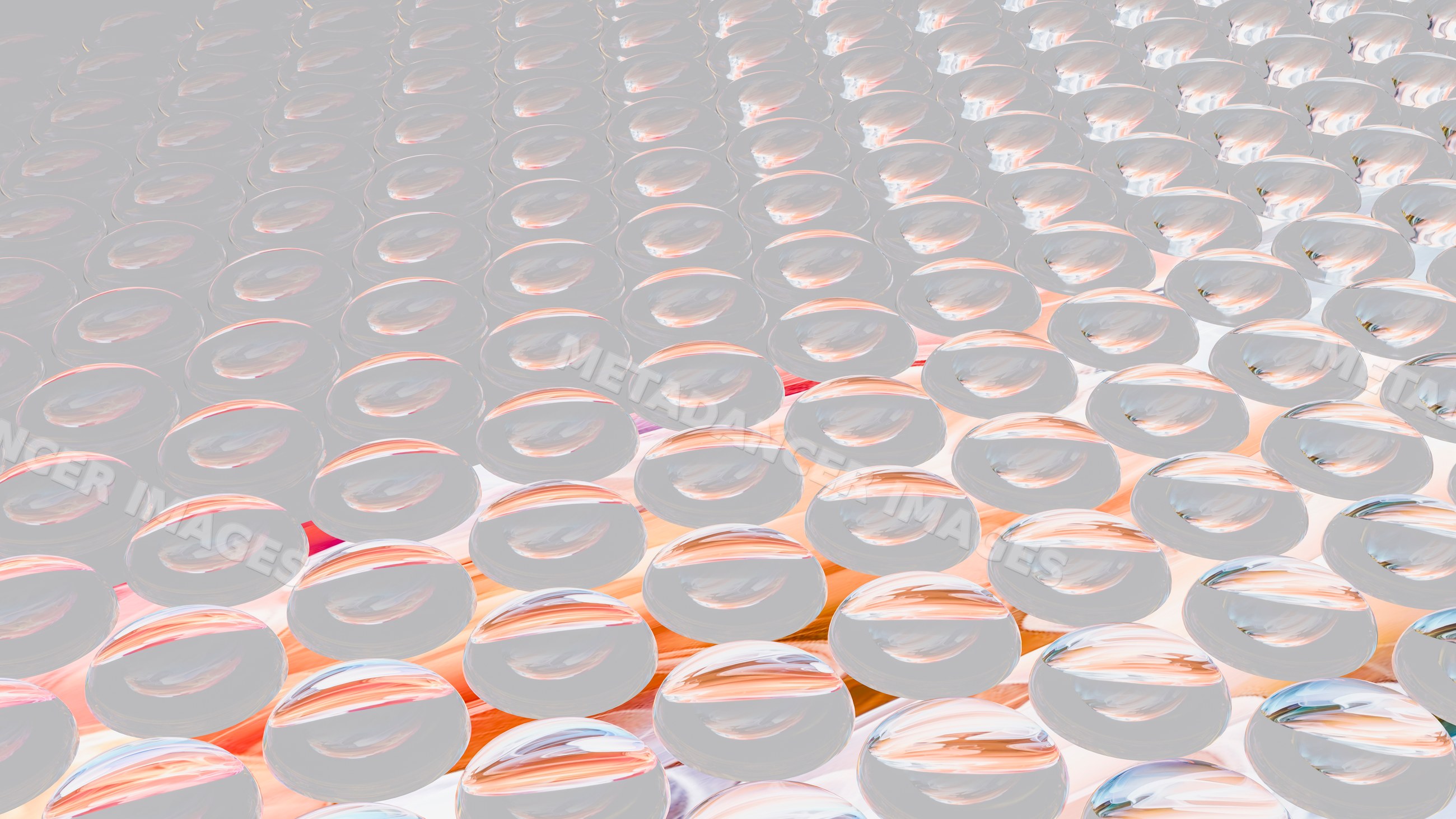 Transparent bubble wrap sheet used for protective packaging
