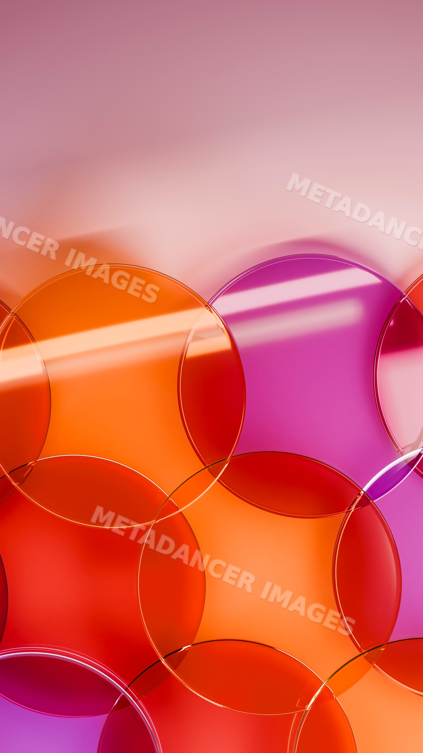 Abstract overlapping colorful transparent circles illustration