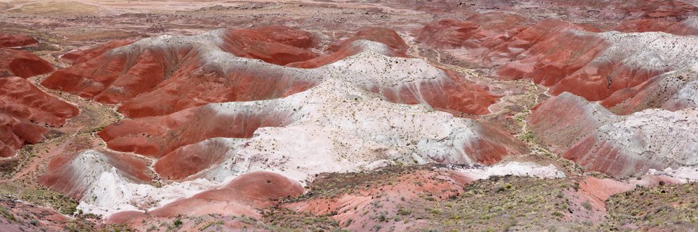 Painted desert colorful badlands in Arizona USA